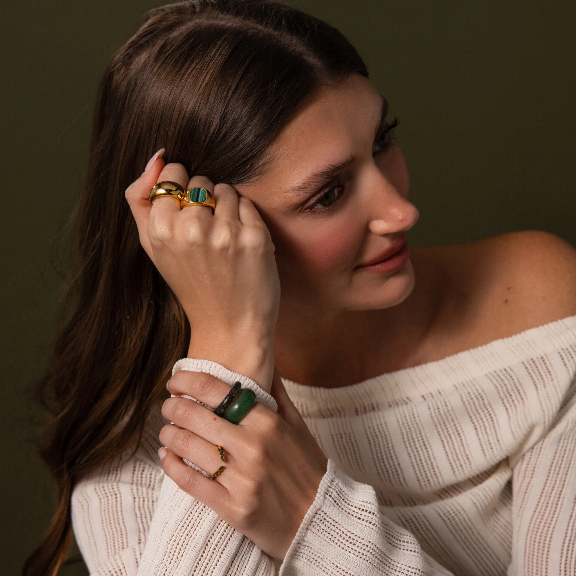 Malachite Signet Ring - Image 8