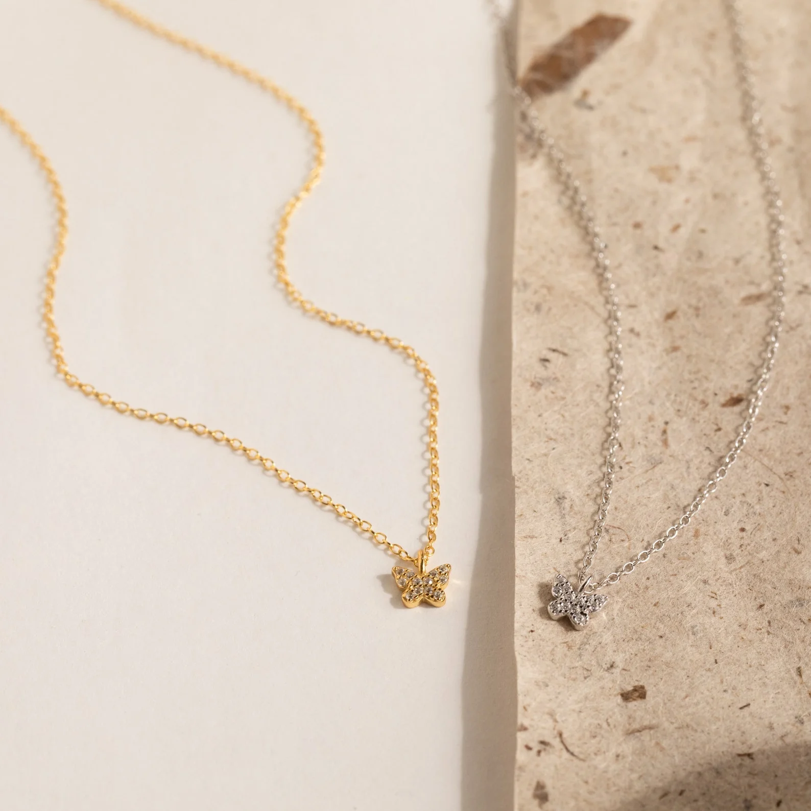 Mandy Pave Butterfly Necklace - Image 2