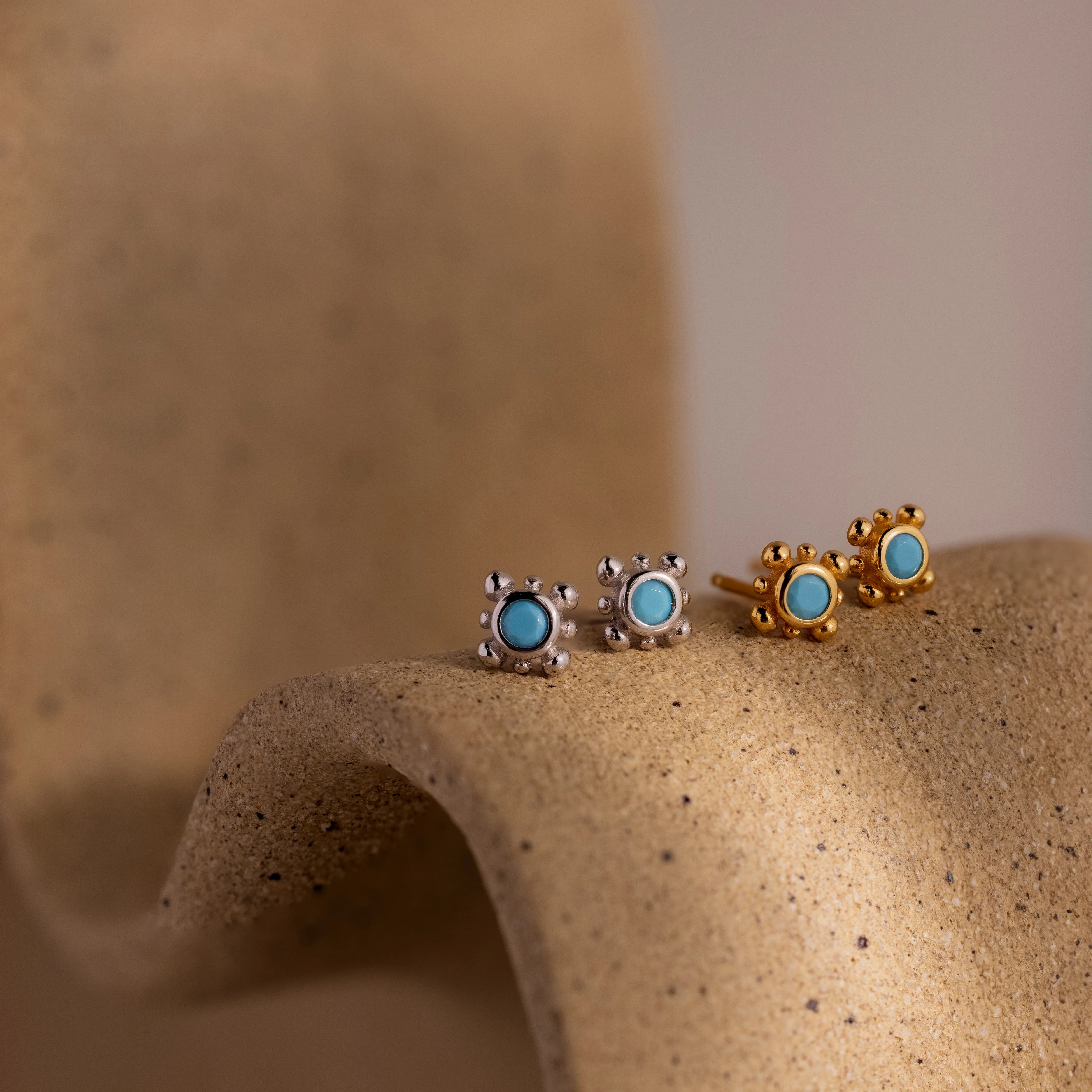 Mara Studs in Silver - Image 5