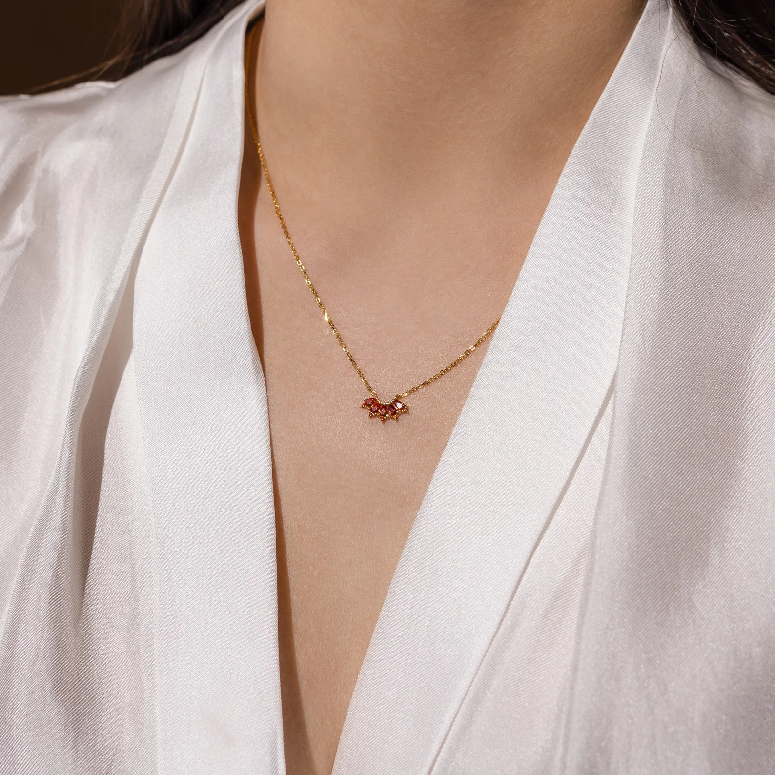 Marquise Birthstone Necklace - Image 2