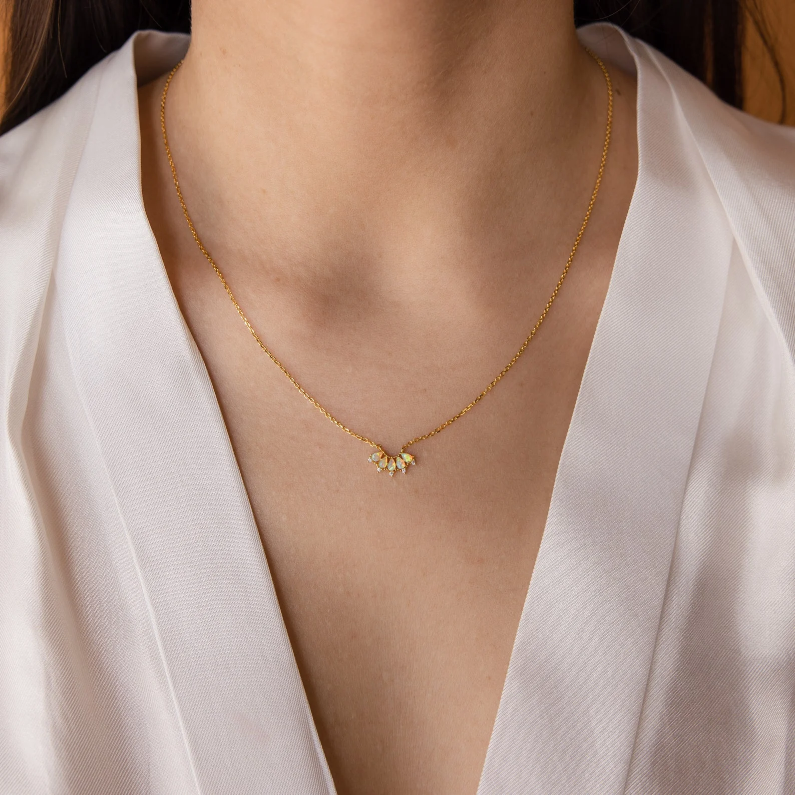 Marquise Birthstone Necklace - Image 7