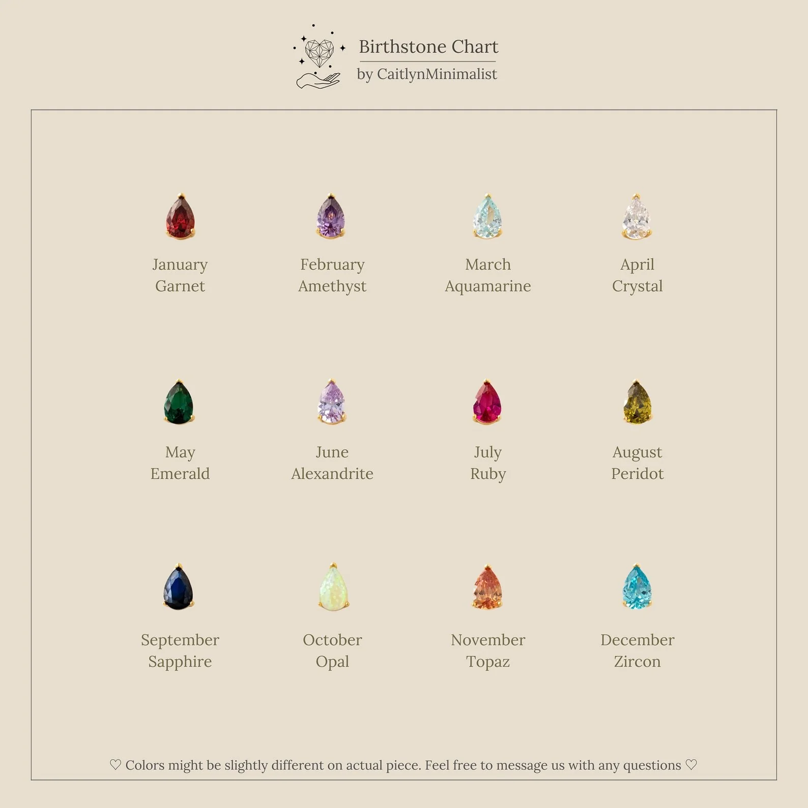 Marquise Birthstone Necklace - Image 8