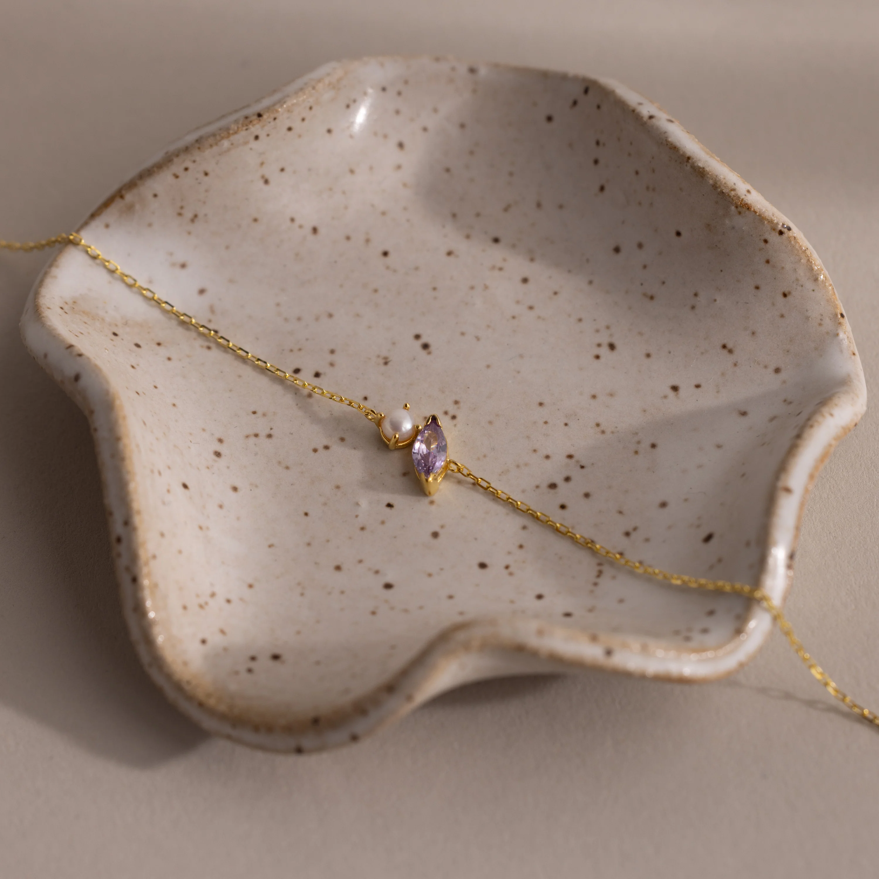 Marquise Birthstone & Pearl Bracelet - Image 19