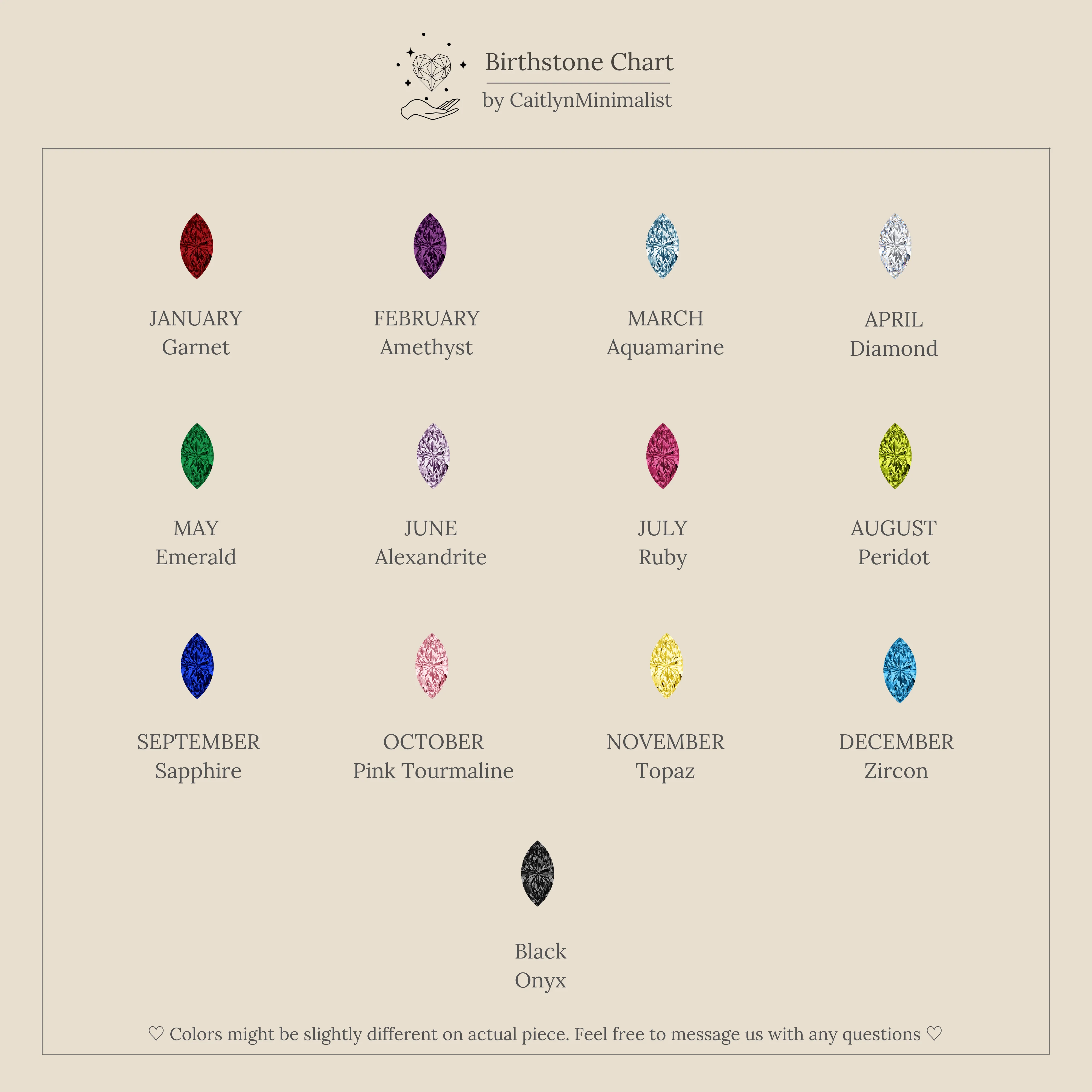 Marquise Birthstone Studs - Image 8