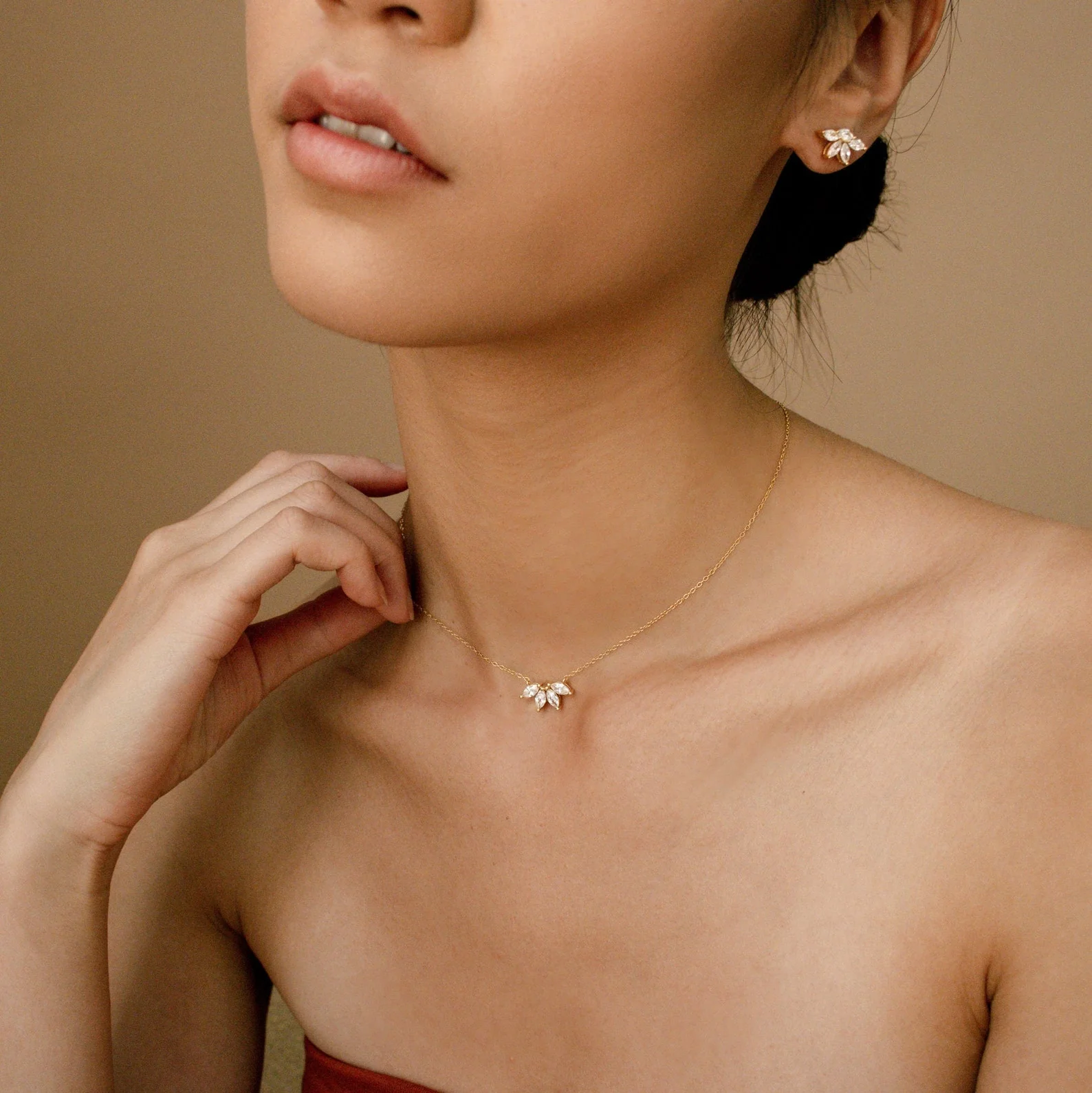 Marquise Diamond Studs - Image 4