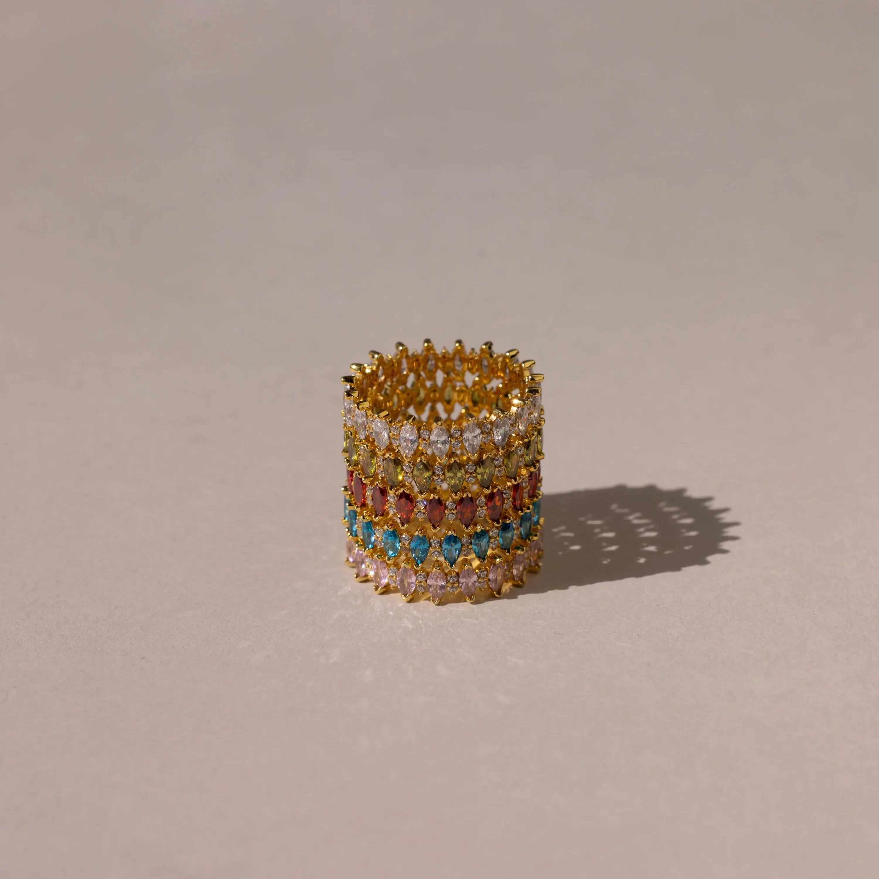 Marquise Infinity Birthstone Ring - Image 3