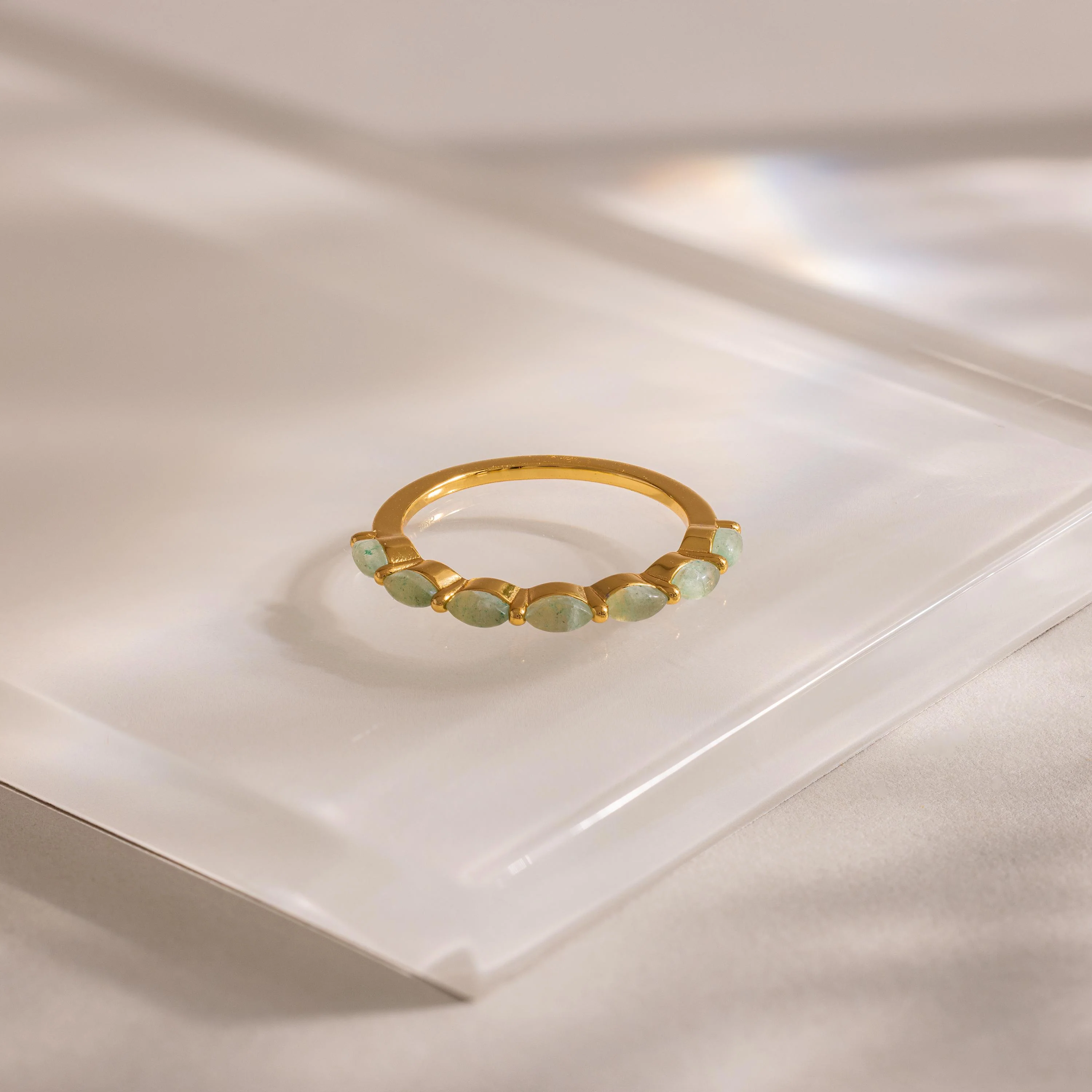 Marquise Jade Ring - Image 7
