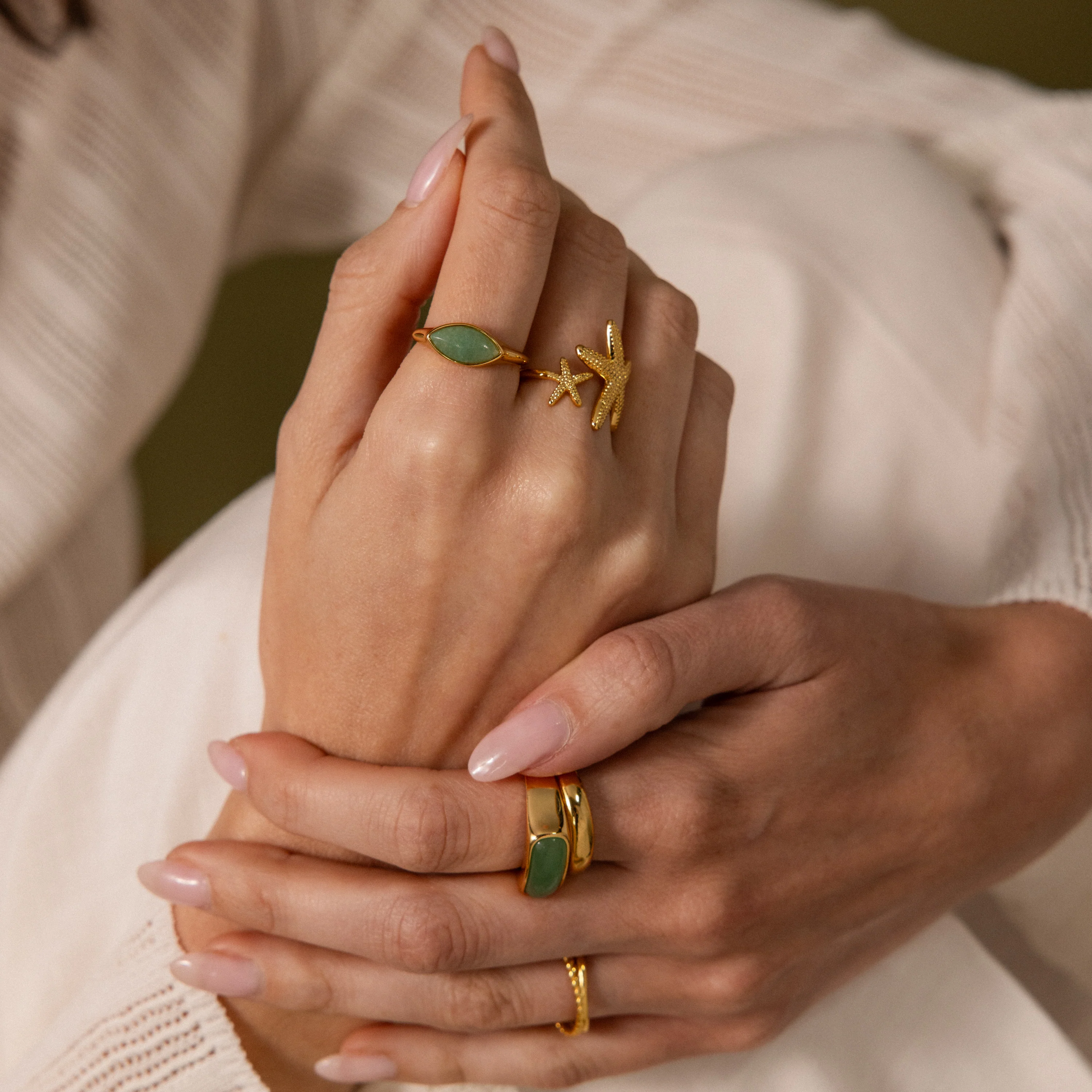 Marquise Jade Signet Ring - Image 6
