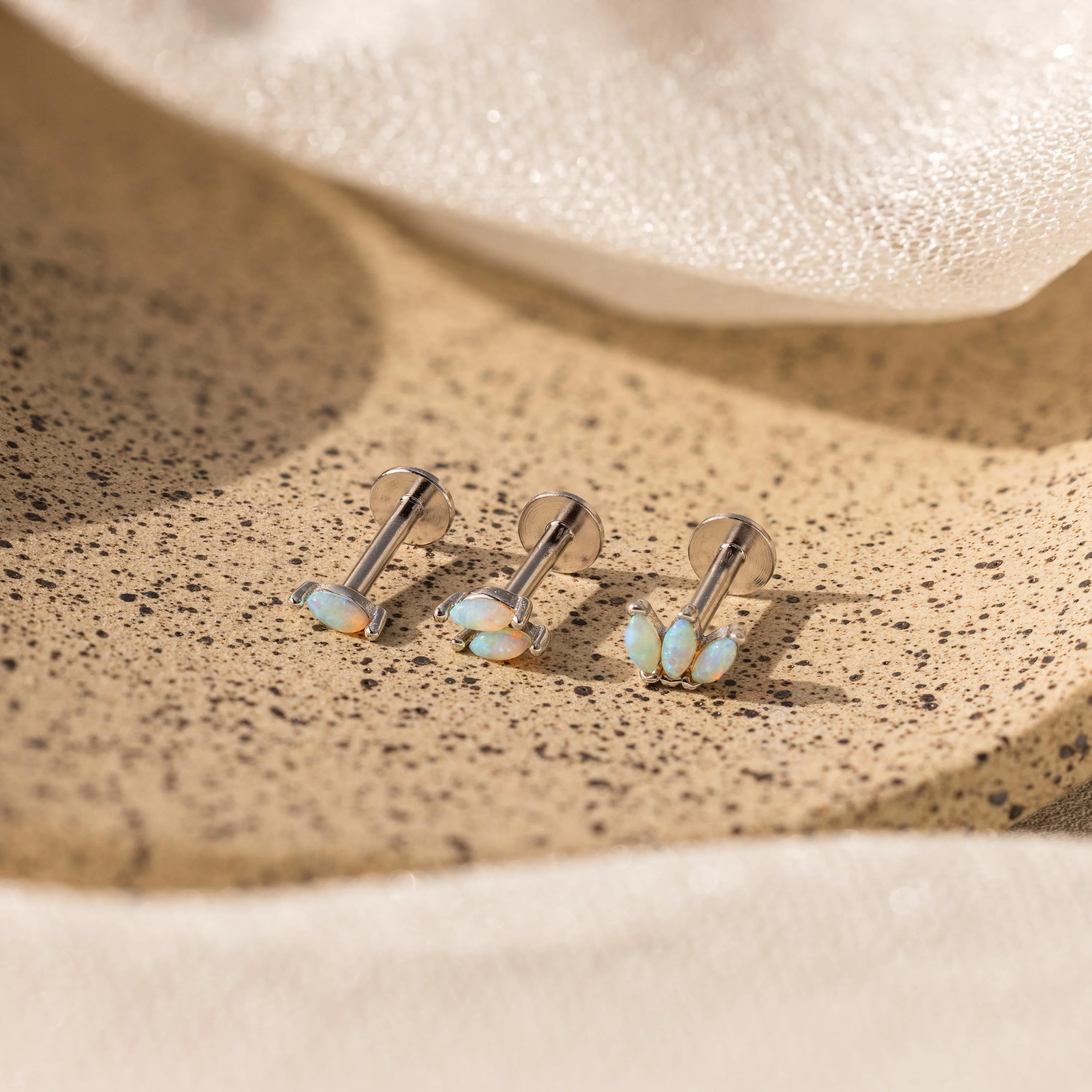 Marquise Opal Flat Back Studs - Image 5