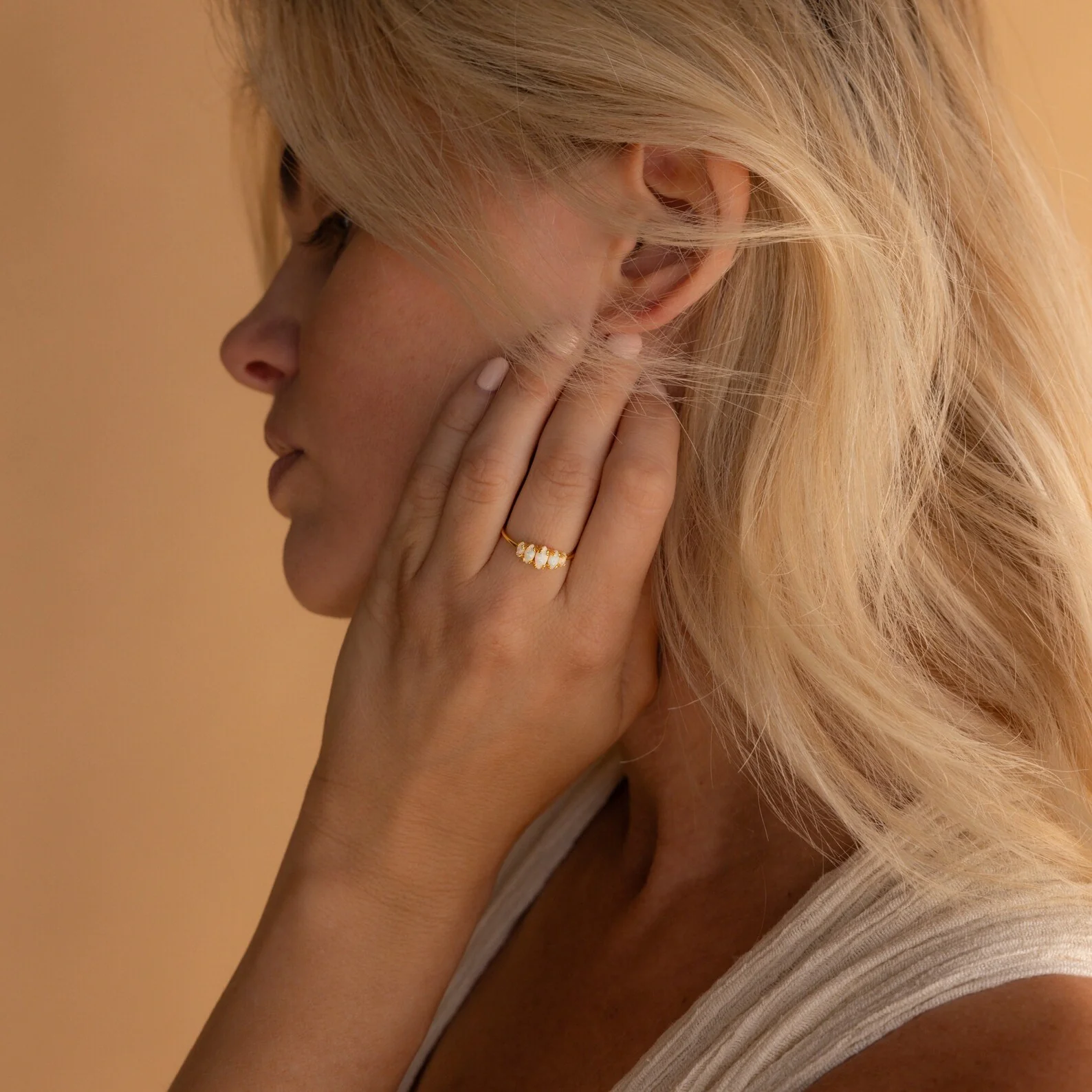 Marquise Opal Statement Ring - Image 4