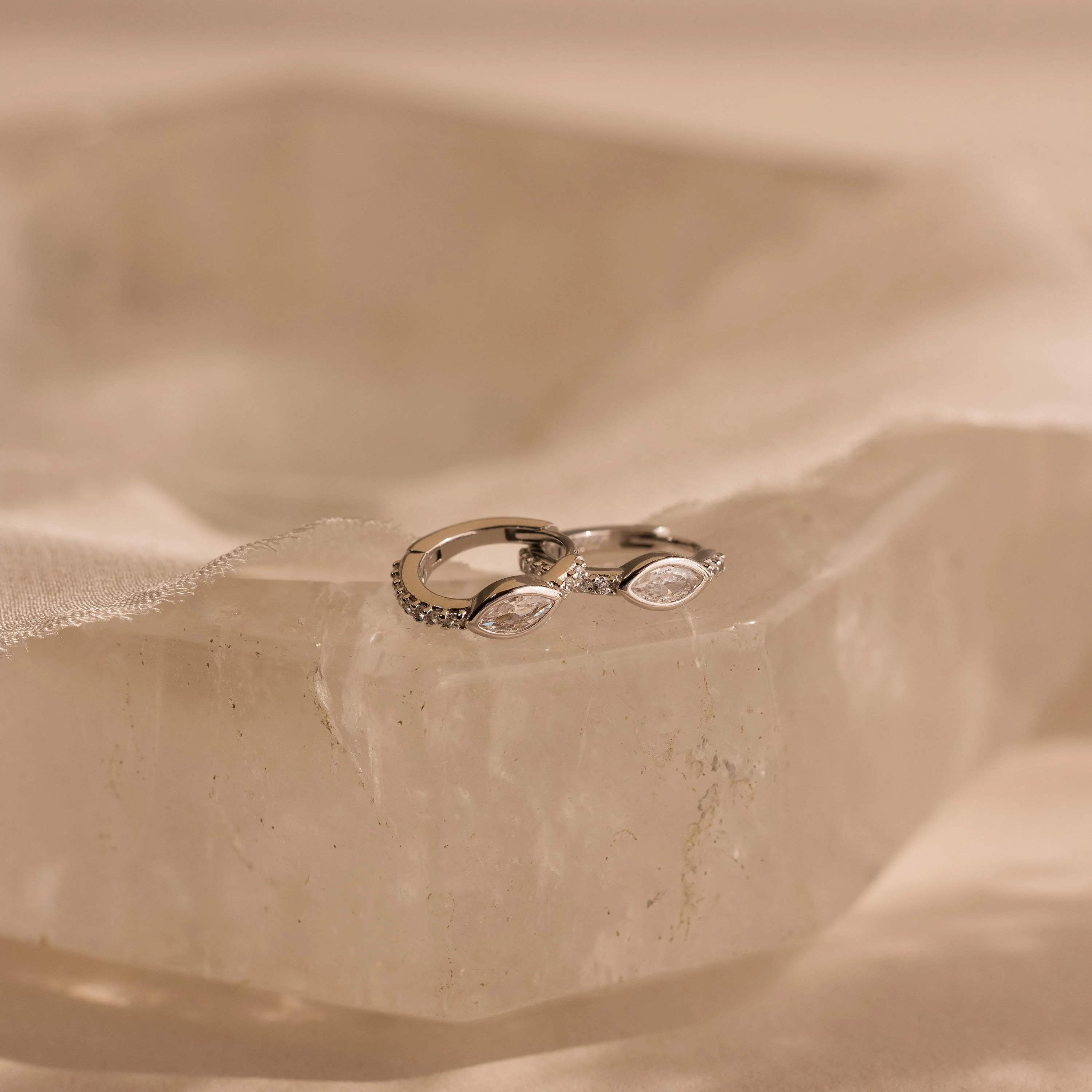 Marquise Pave Huggies - Image 3