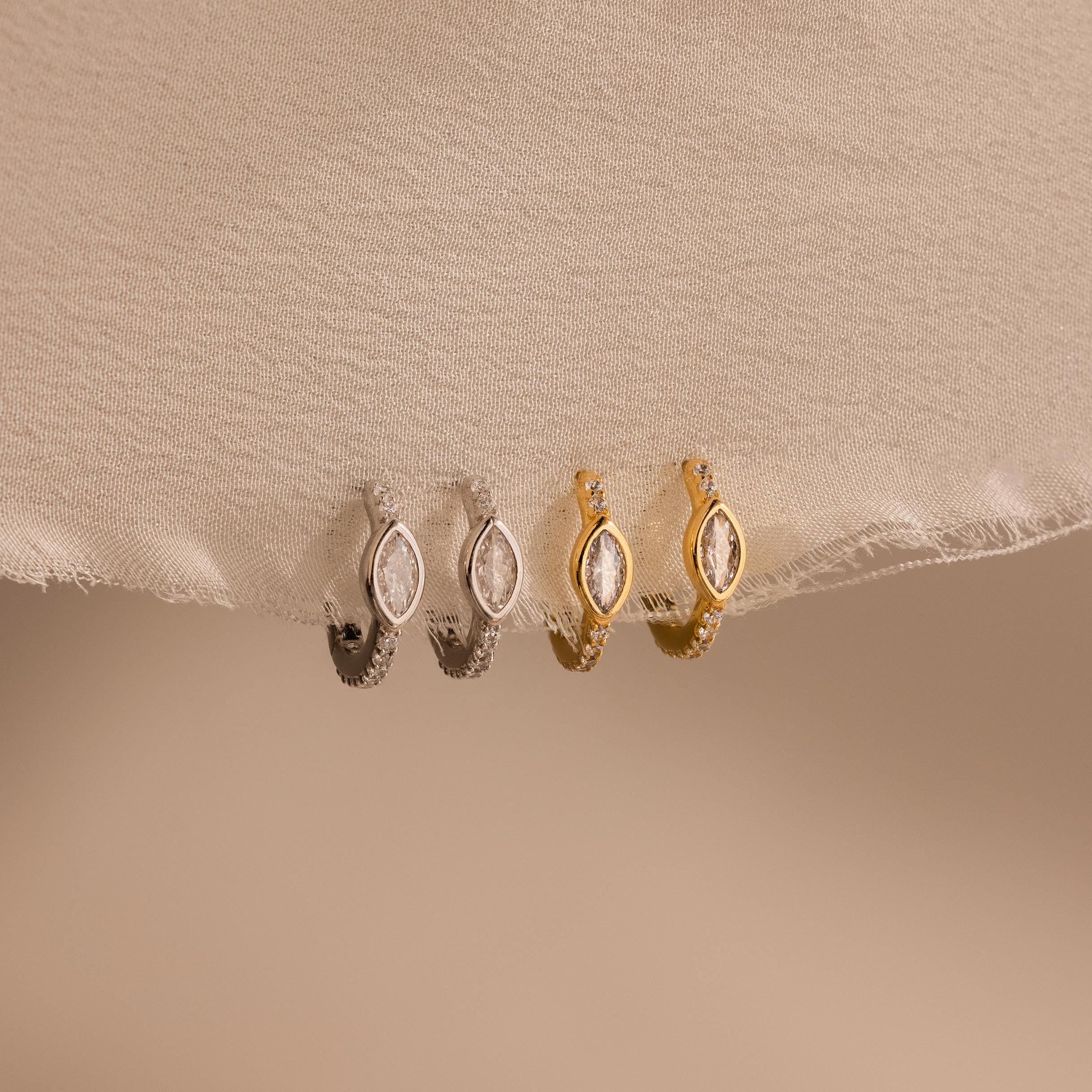 Marquise Pave Huggies - Image 5