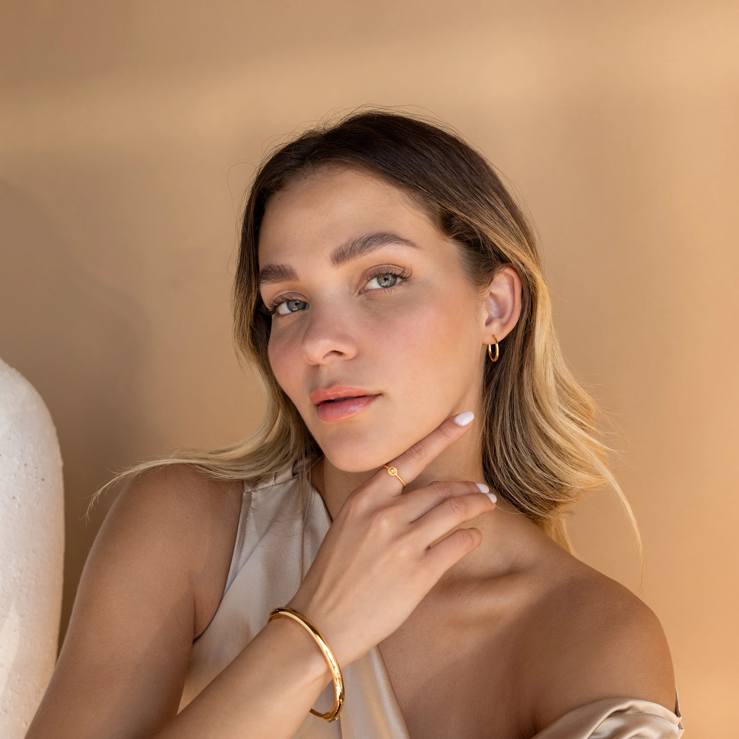 Medium Bold Hoops - Image 6