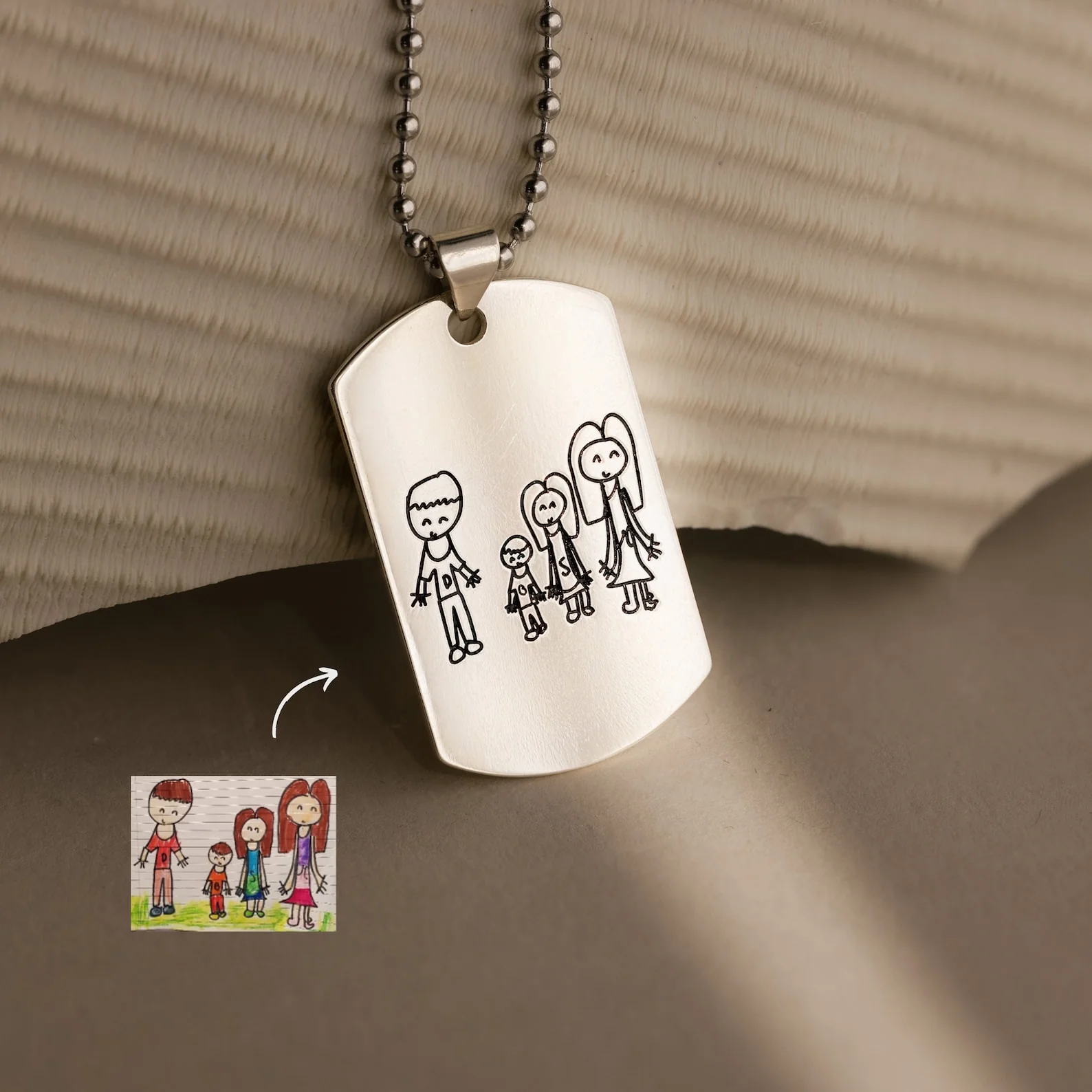 Men's Dog Tag Necklace - Image 2