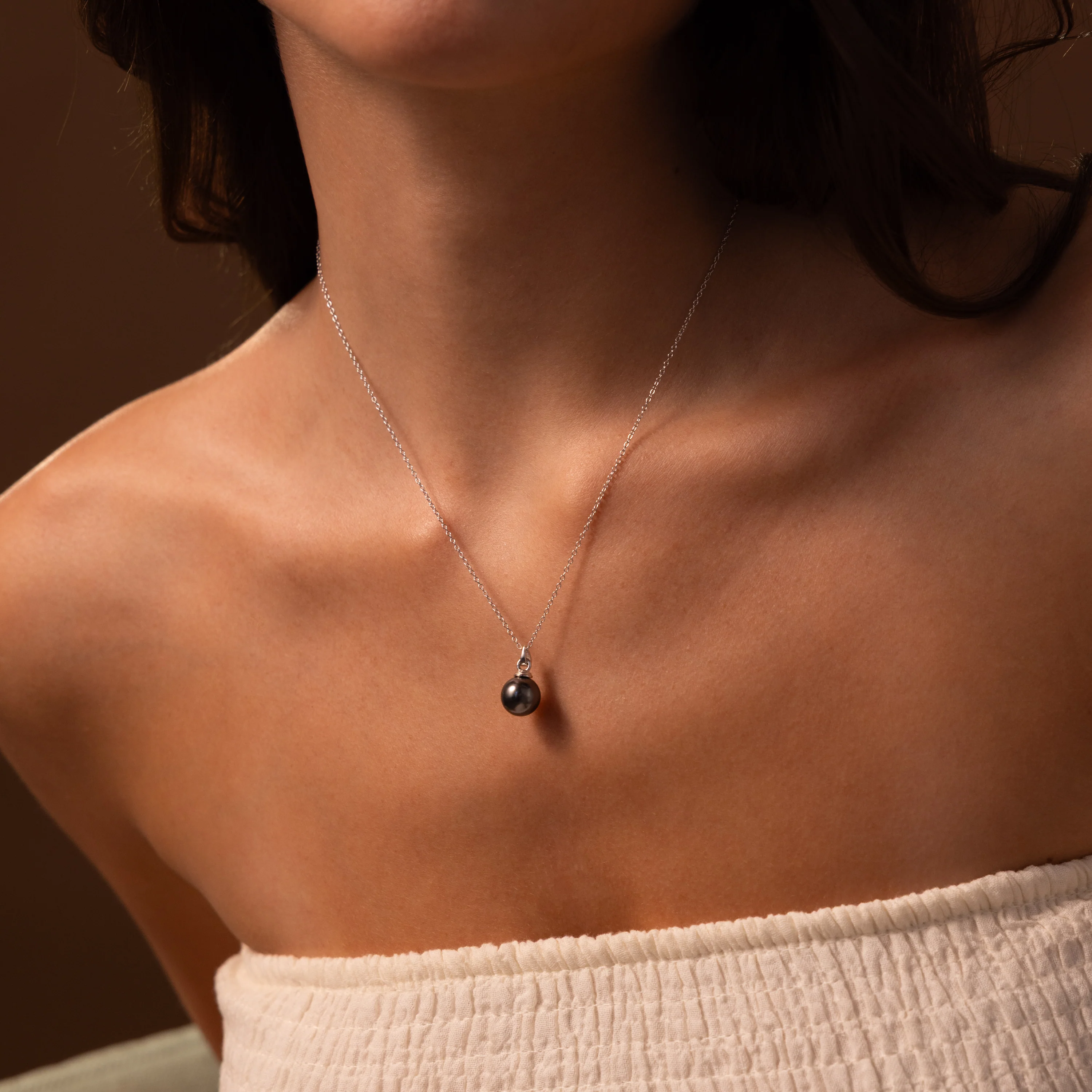 Midnight Pearl Necklace - Image 7