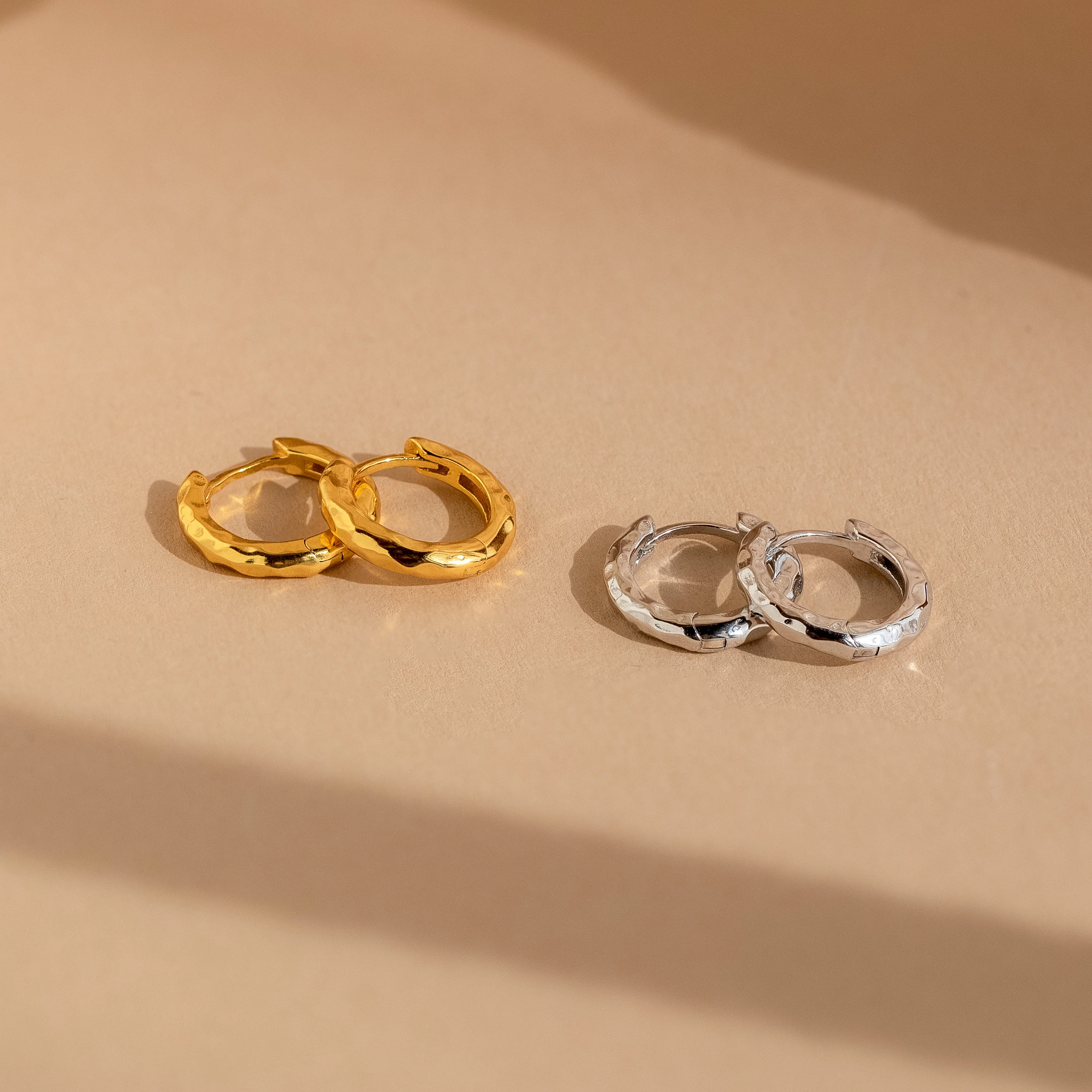 Mini Hammered Hoops Set - Image 7