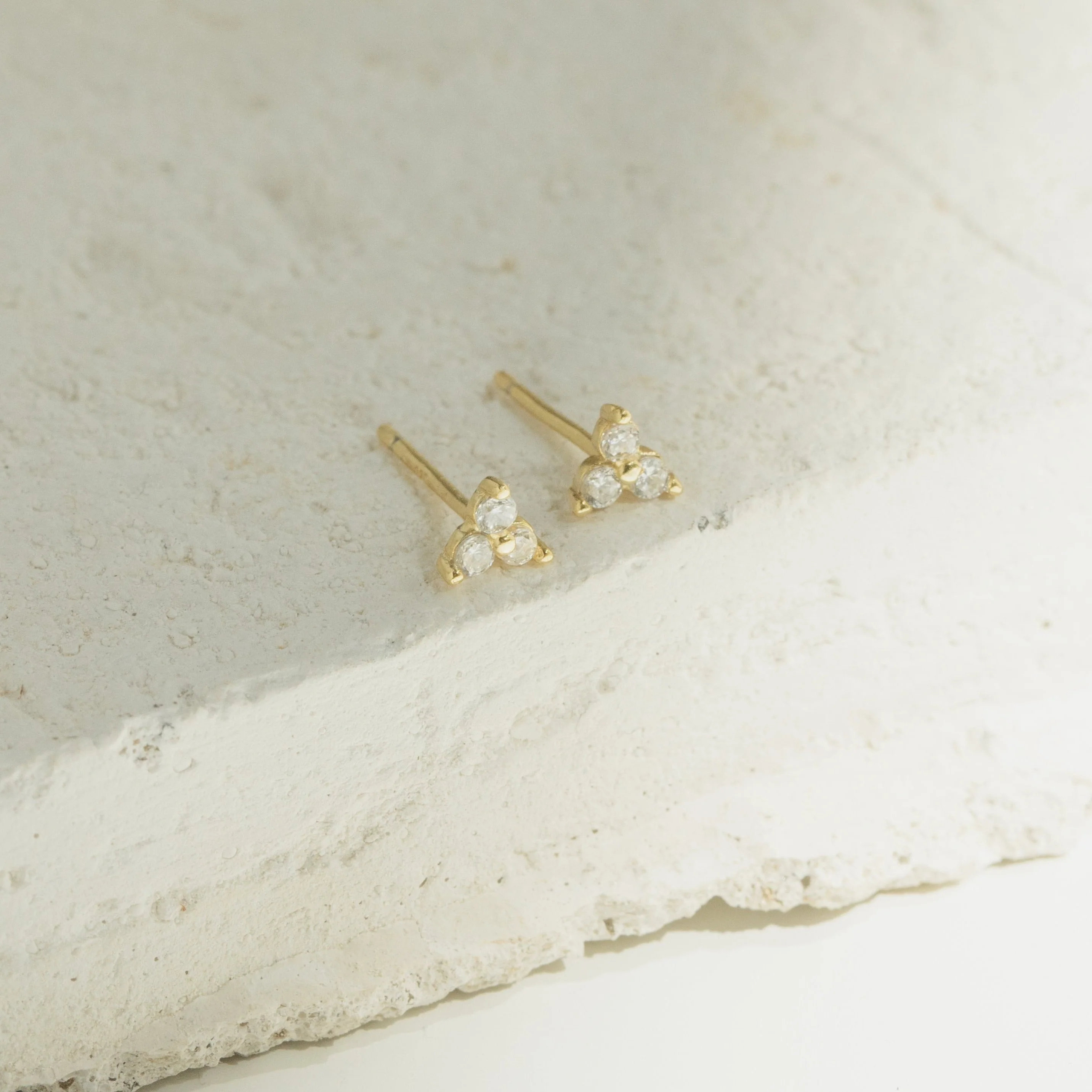 Mini Lily Studs in Silver - Image 2