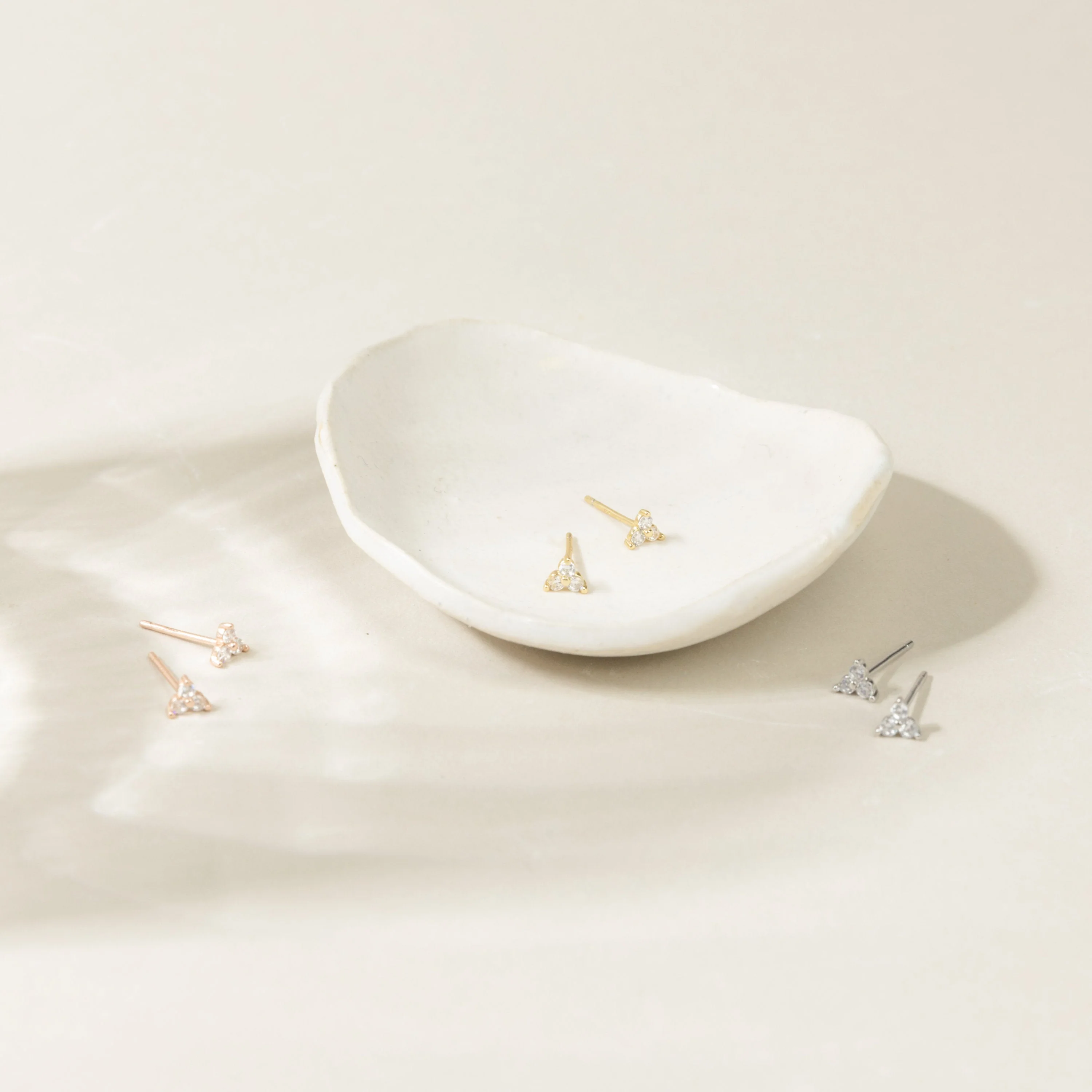 Mini Lily Studs in Silver - Image 4