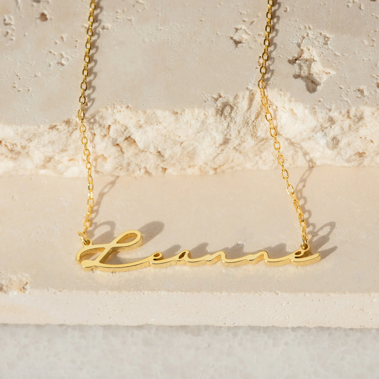 Minimal Sideways Name Necklace - Image 2