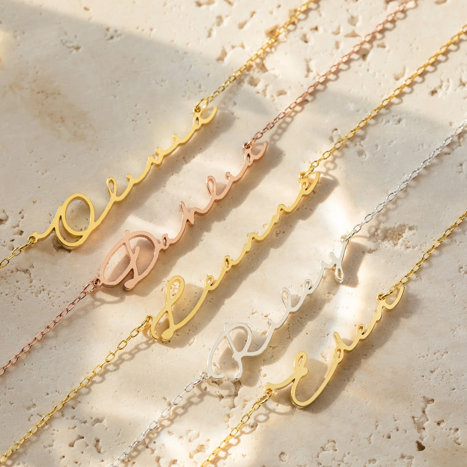 Minimal Sideways Name Necklace - Image 6