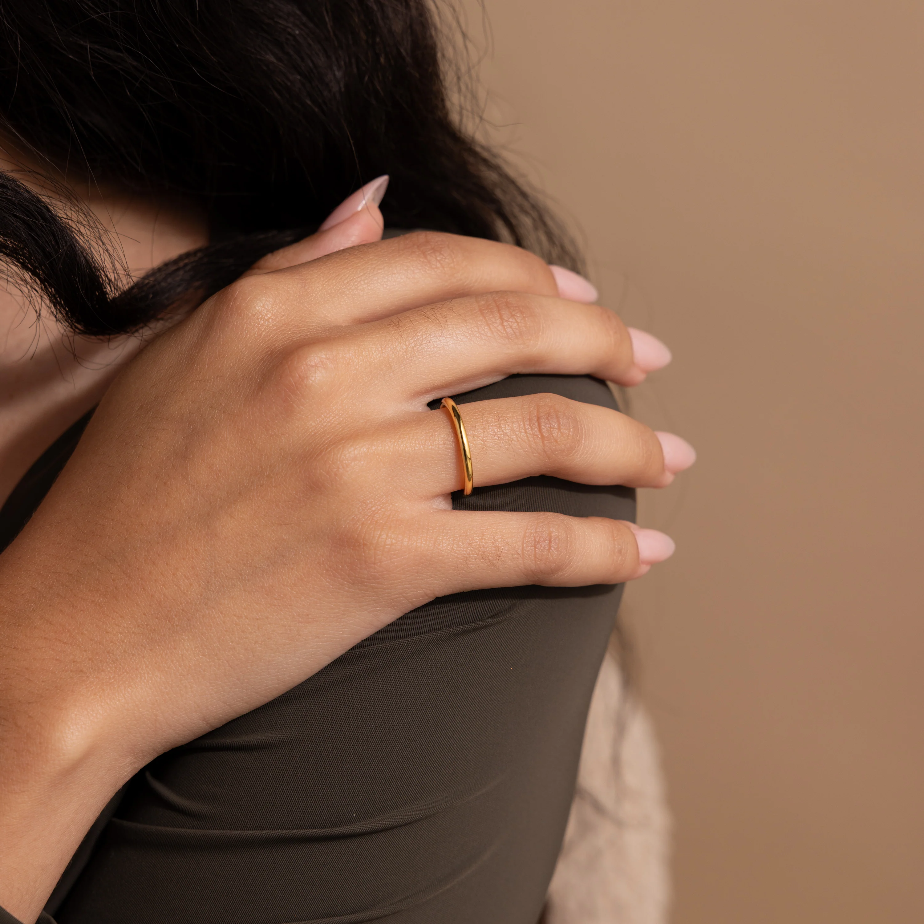 Minimal Stacking Ring in 18K Gold - Image 2