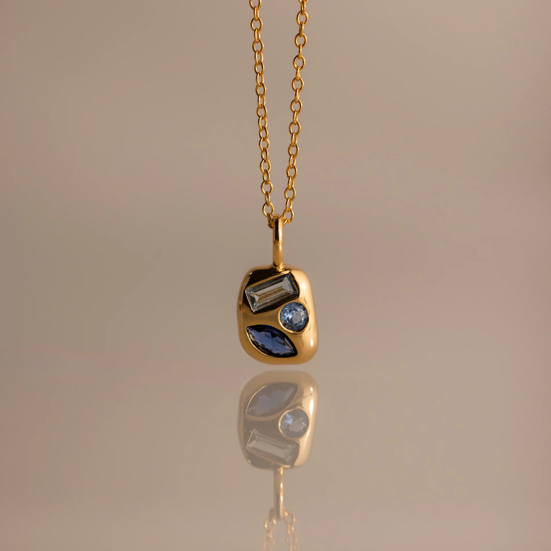 Mixed Birthstone Capsule Necklace - Image 4