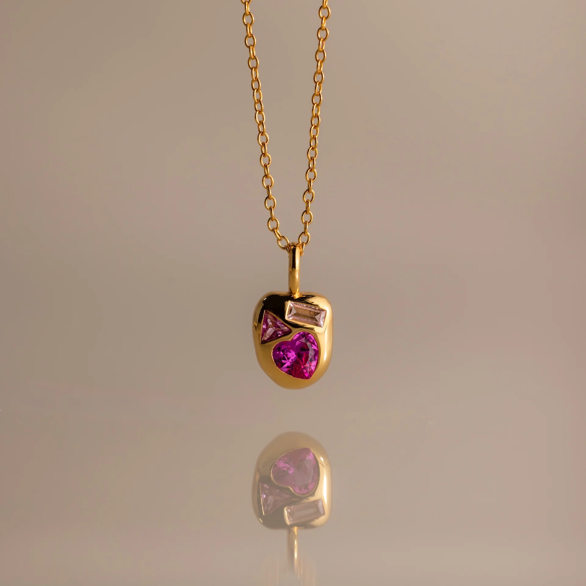 Mixed Birthstone Capsule Necklace - Image 9