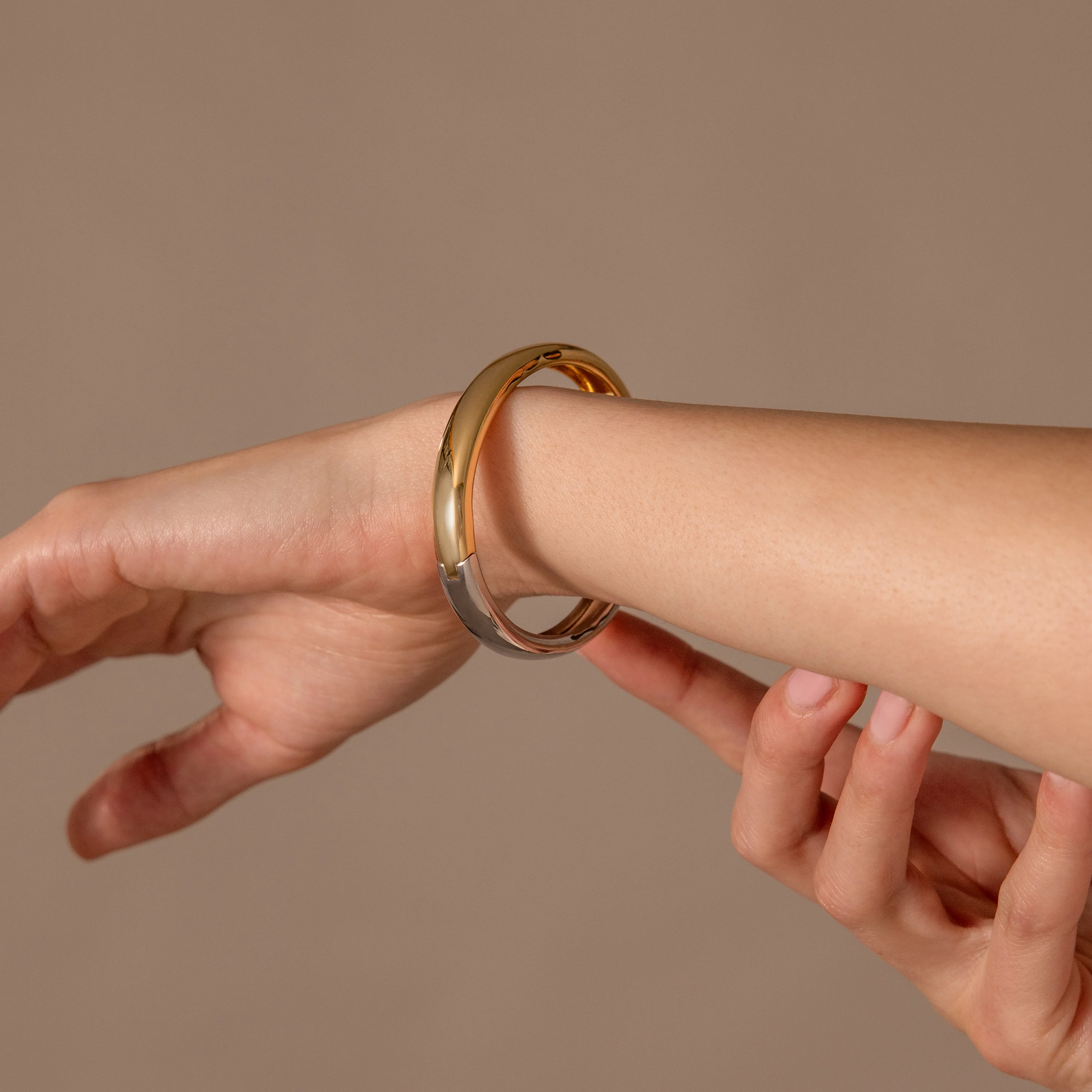 Mixed Metal Bangle - Image 8