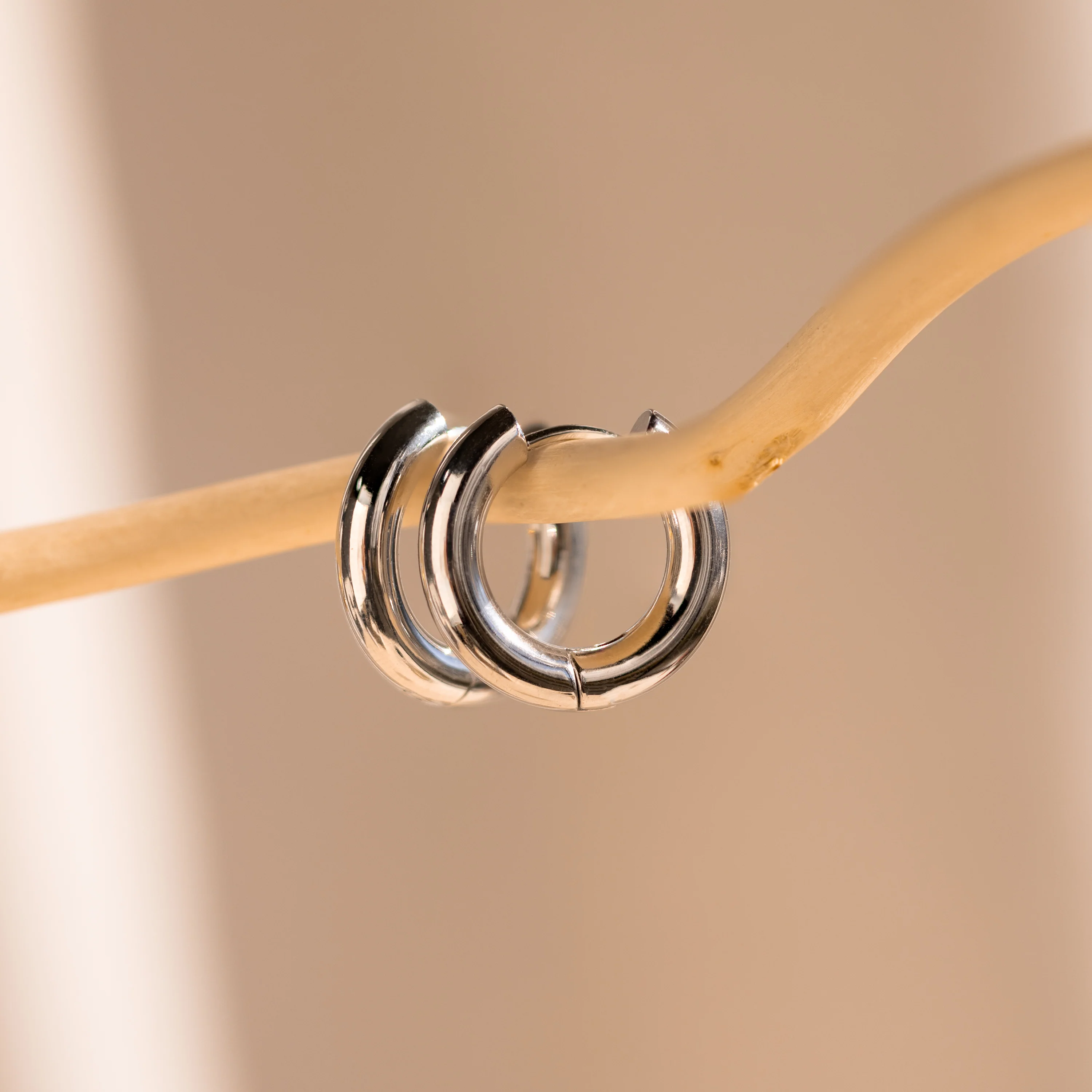 Mixed Metal Chunky Hoops - Image 7