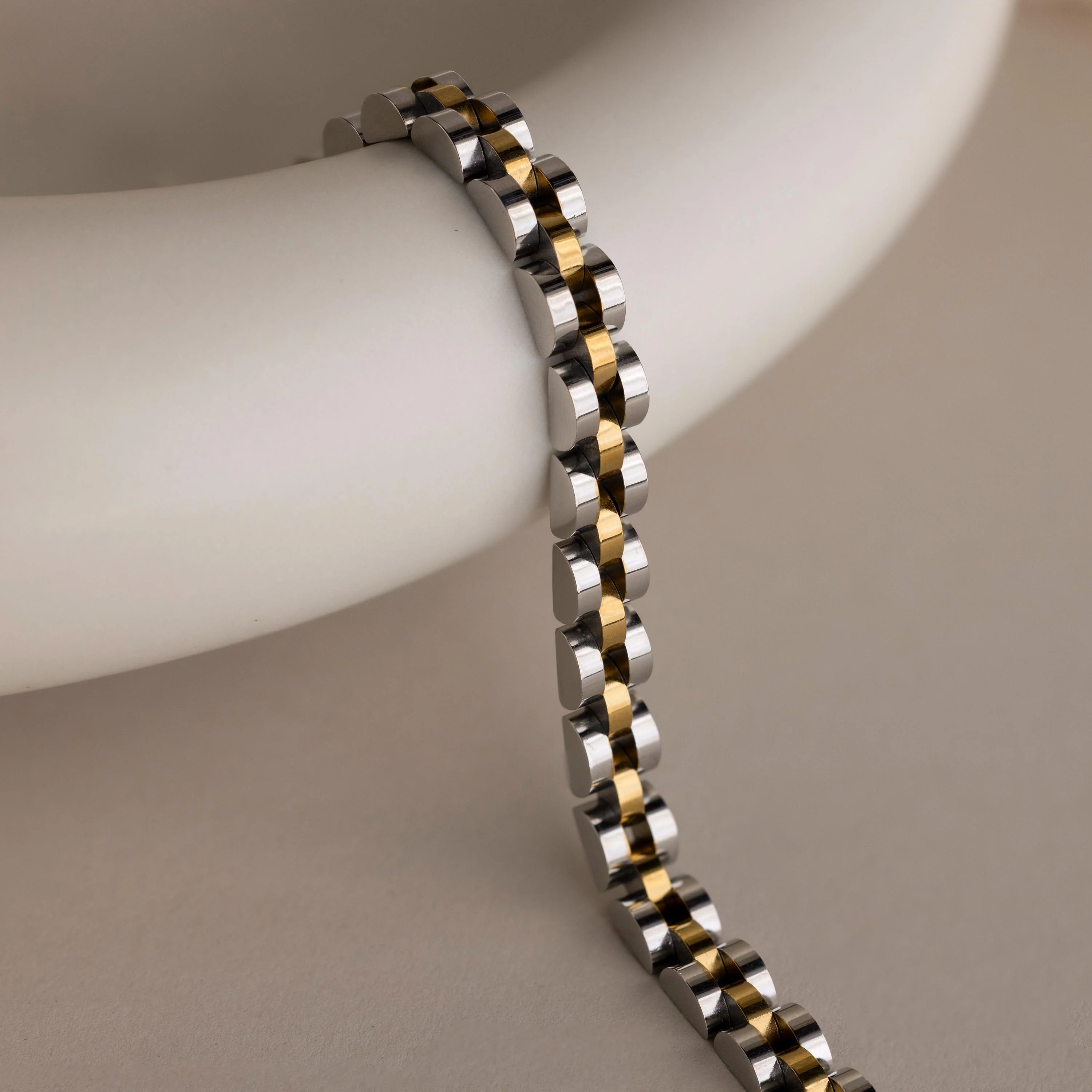 Mixed Metal Link Bracelet - Image 3
