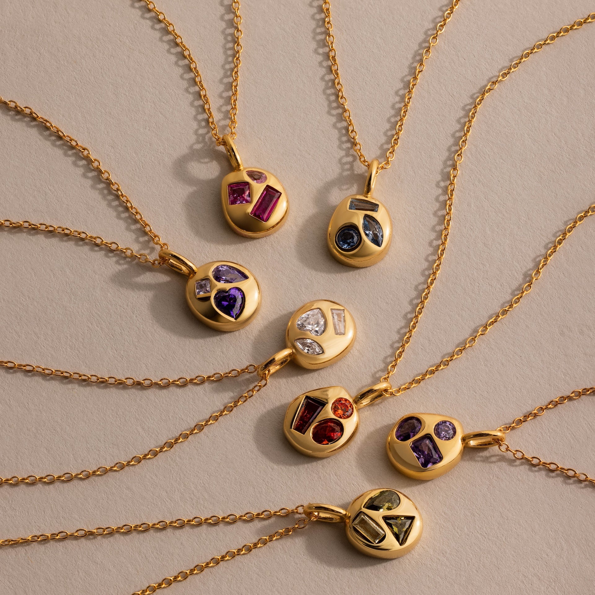 Mixed Peridot Capsule Necklace - Image 3