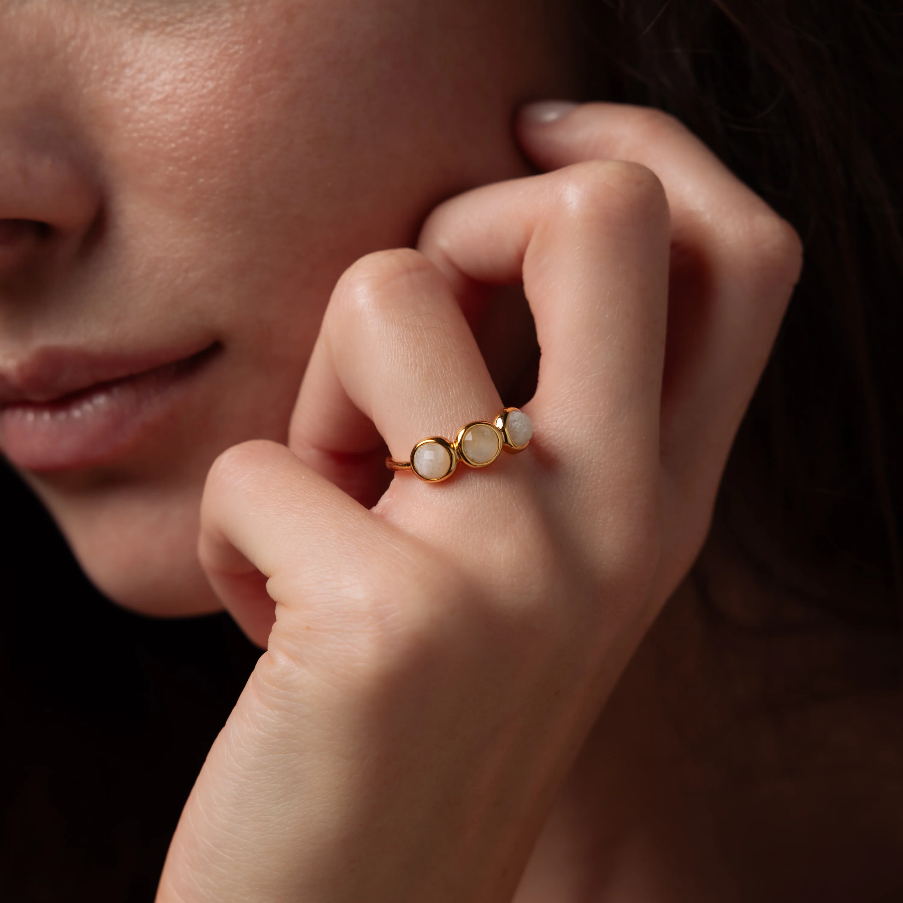Moonstone Cluster Ring - Image 2