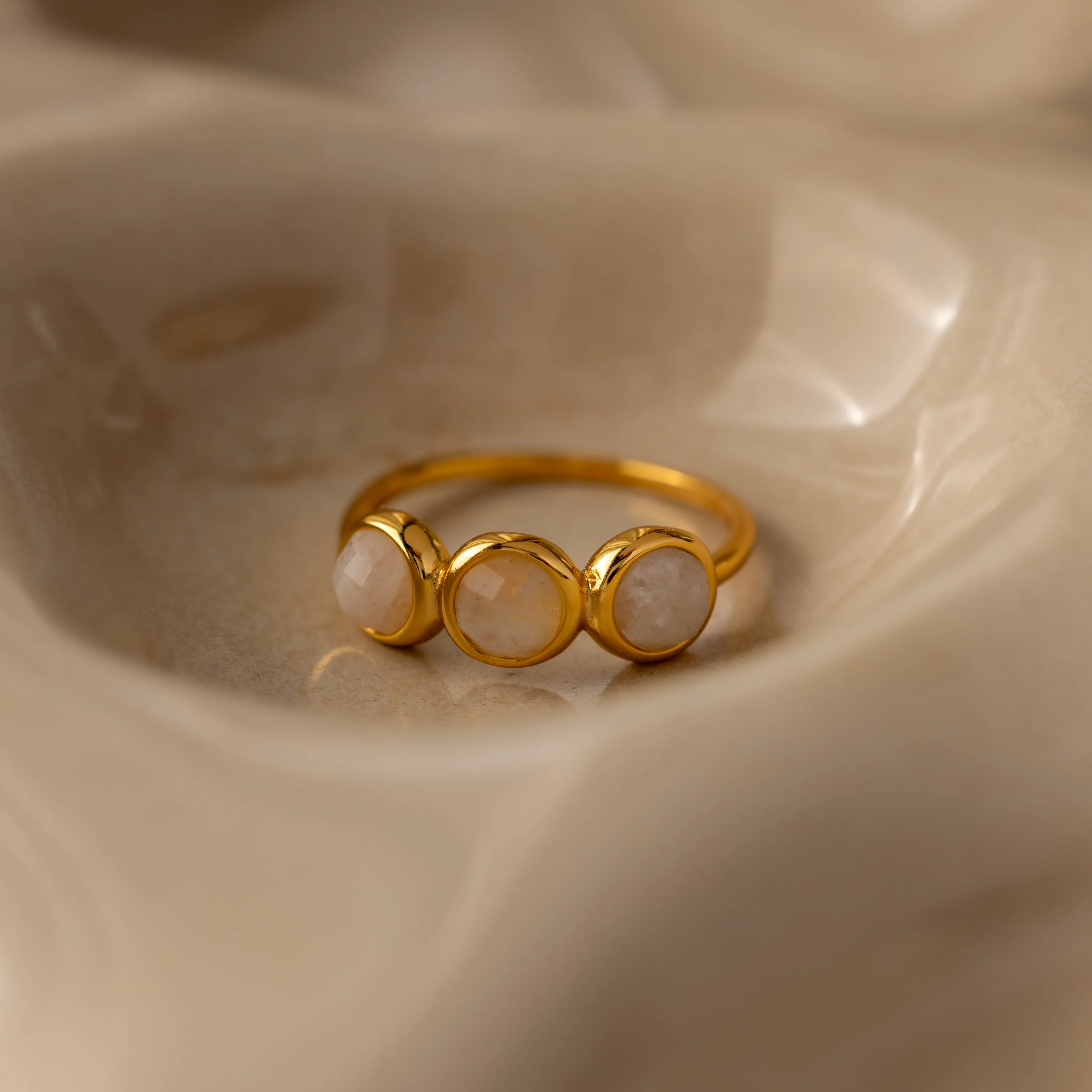 Moonstone Cluster Ring - Image 4