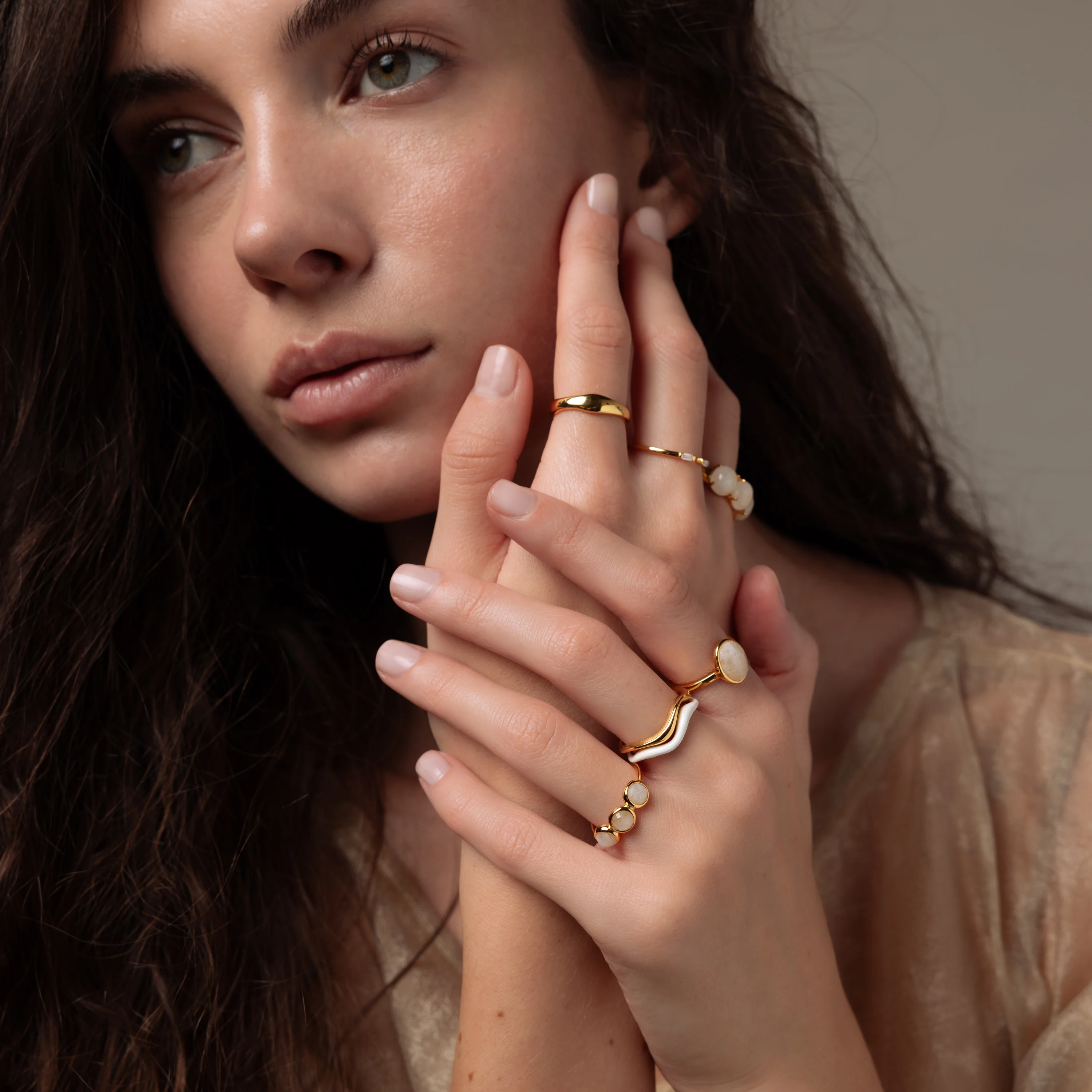 Moonstone Cluster Ring - Image 7