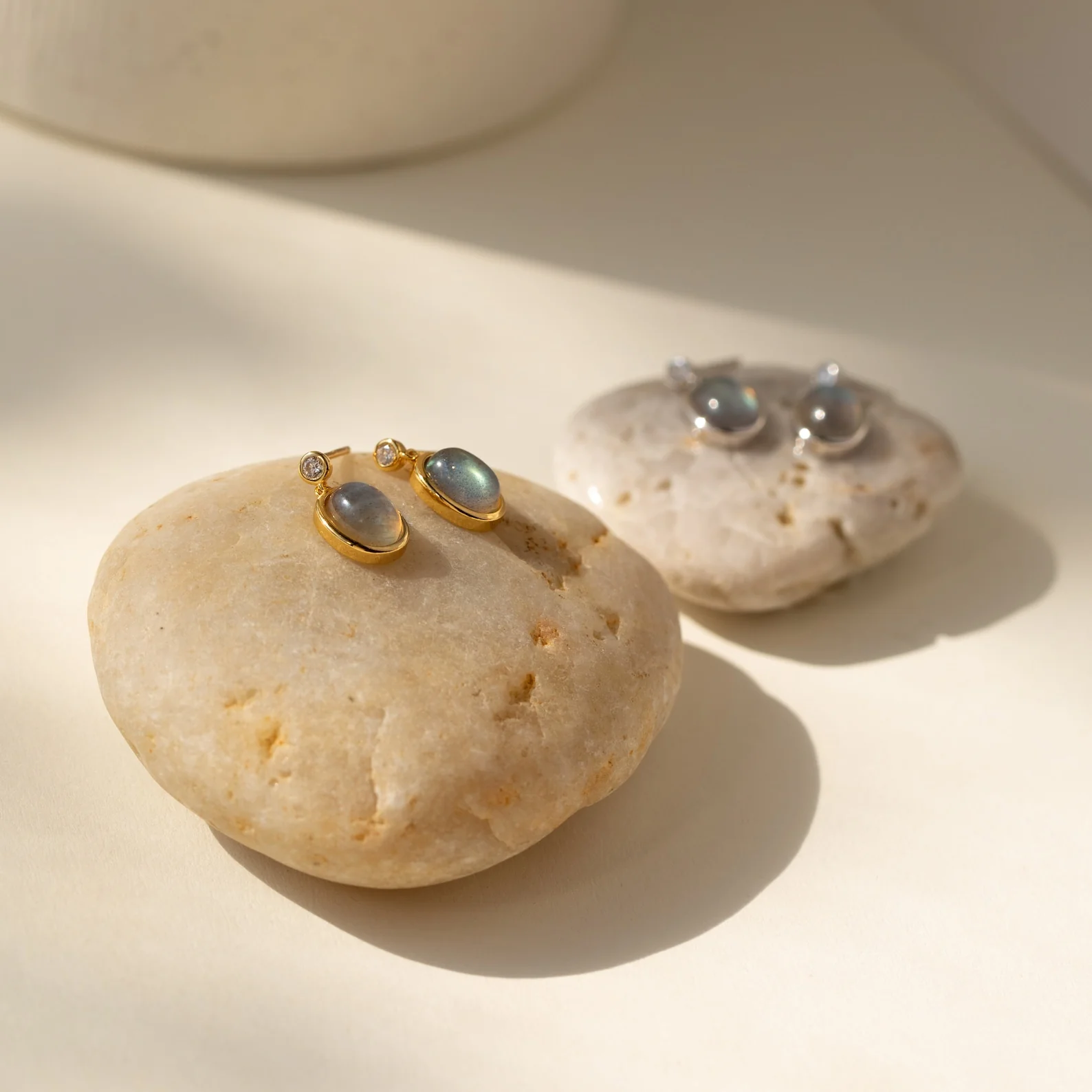 Moonstone Drop Earrings - Image 6