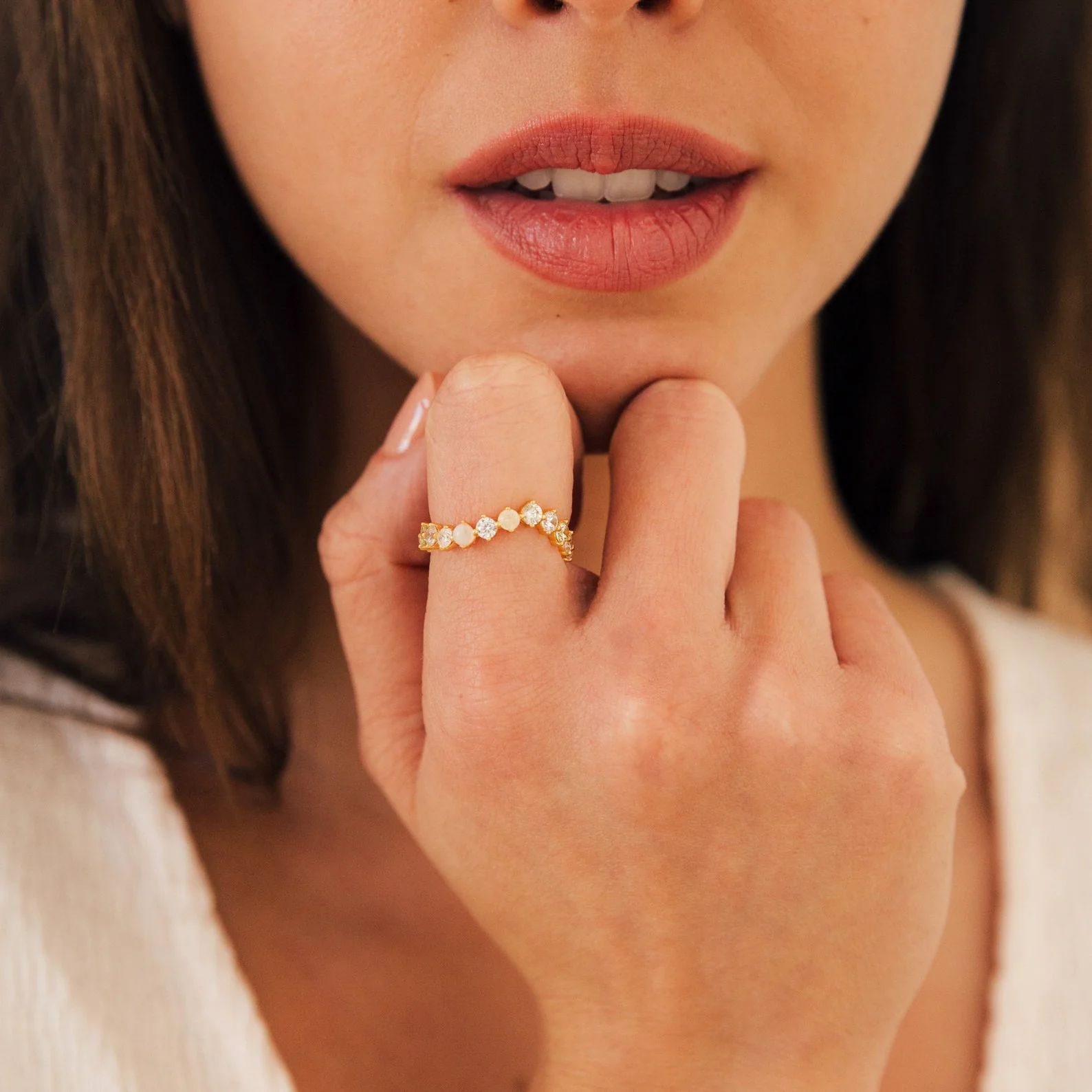 Mosaic Wave Eternity Ring - Image 7