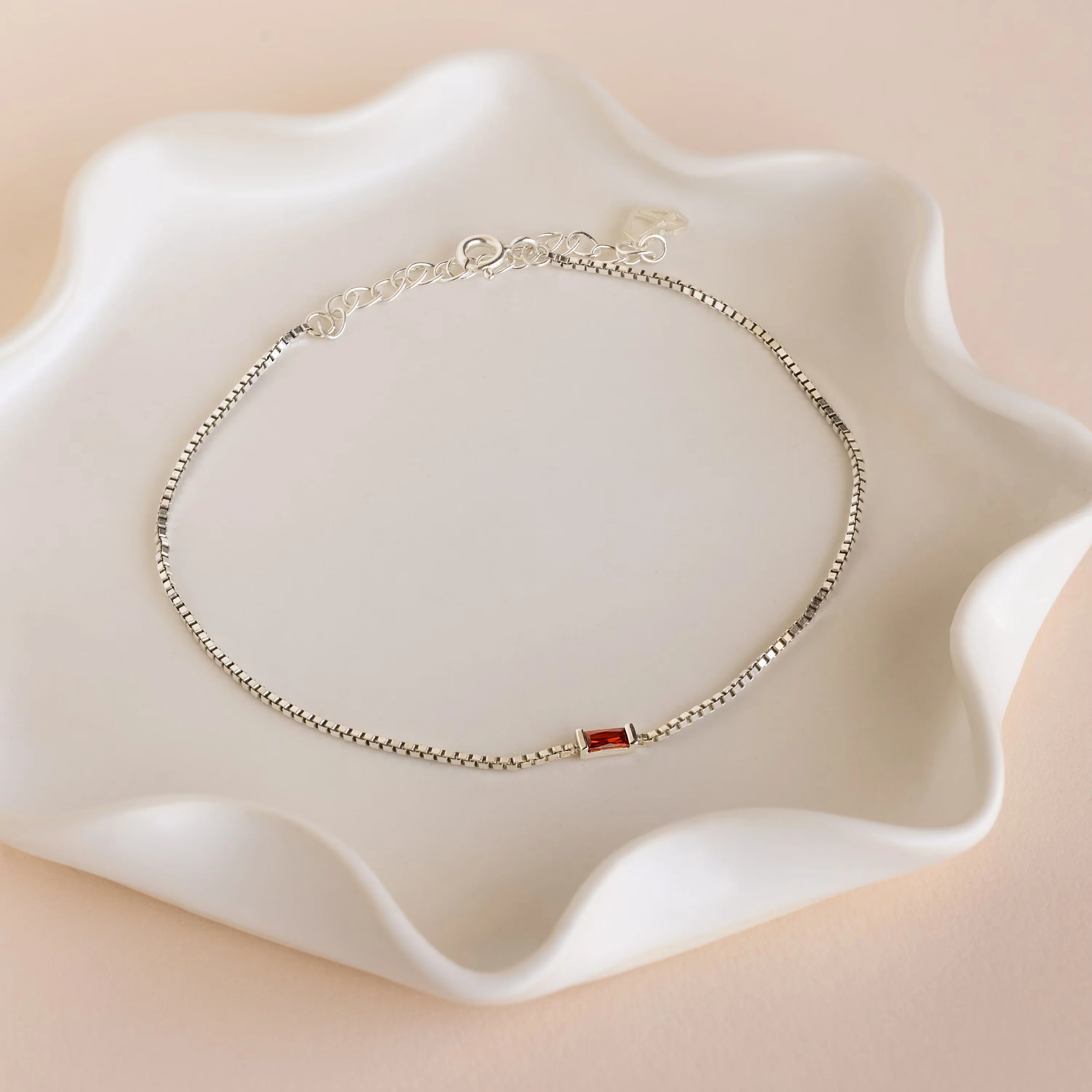Multiple Baguette Birthstone Bracelet - Image 5