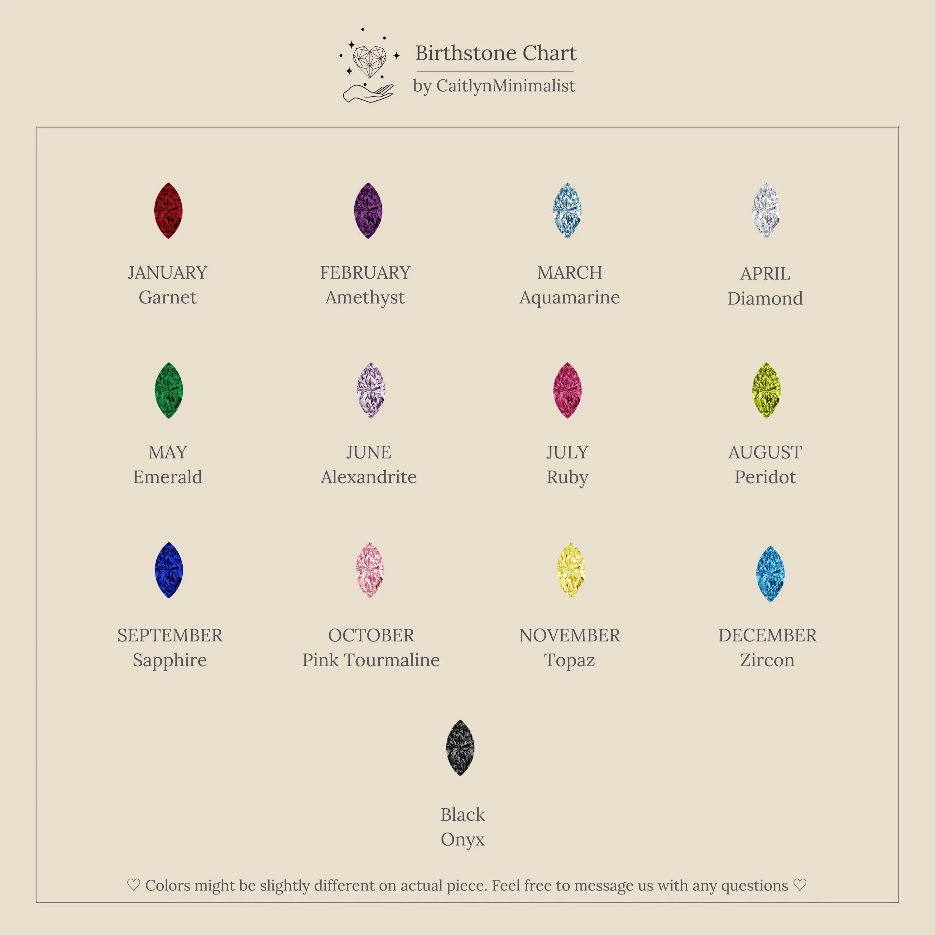 Multiple Marquise Birthstone Bracelet - Image 9