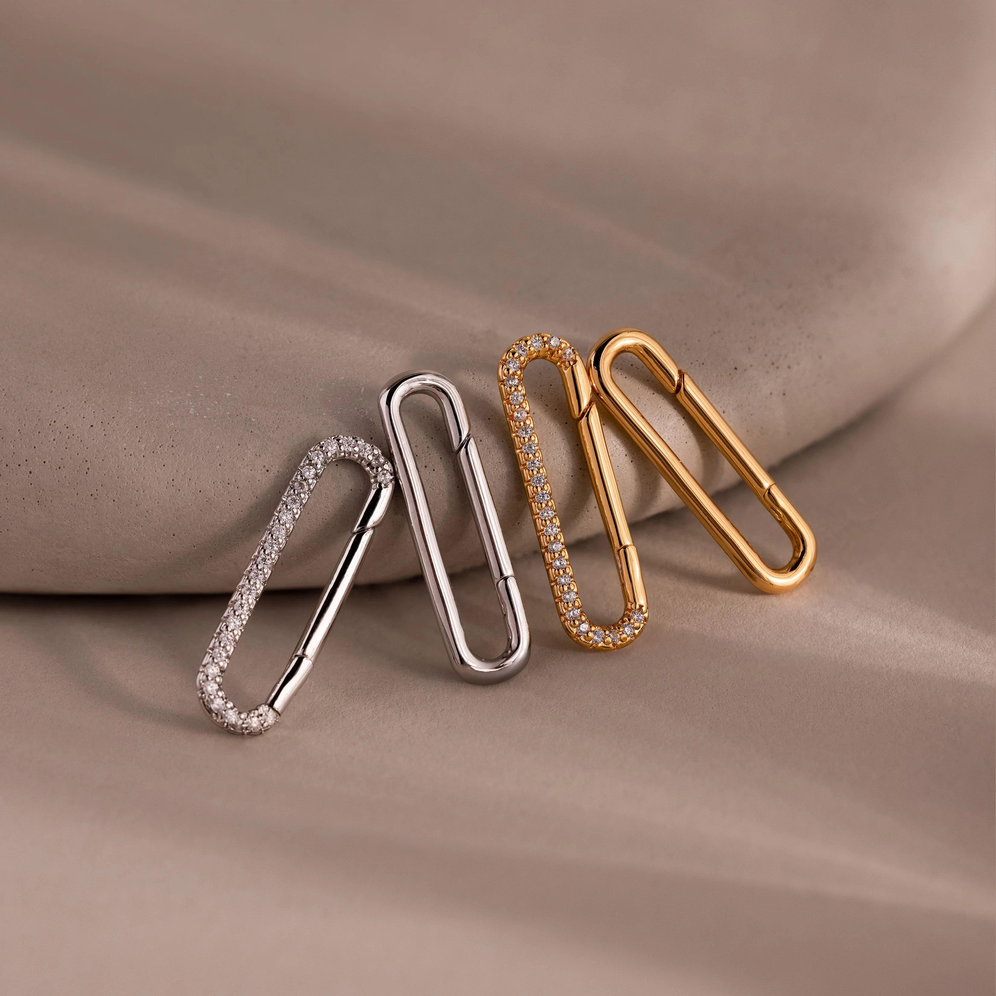 Multipurpose Pave Link Clasp Set - Image 2