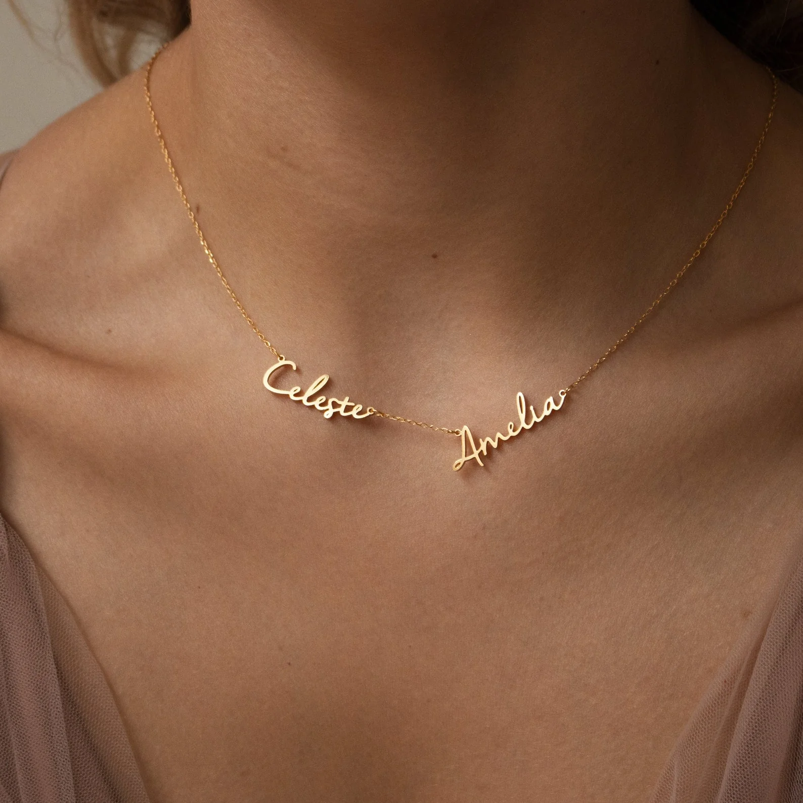 Nella Multiple Name Necklace - Image 4