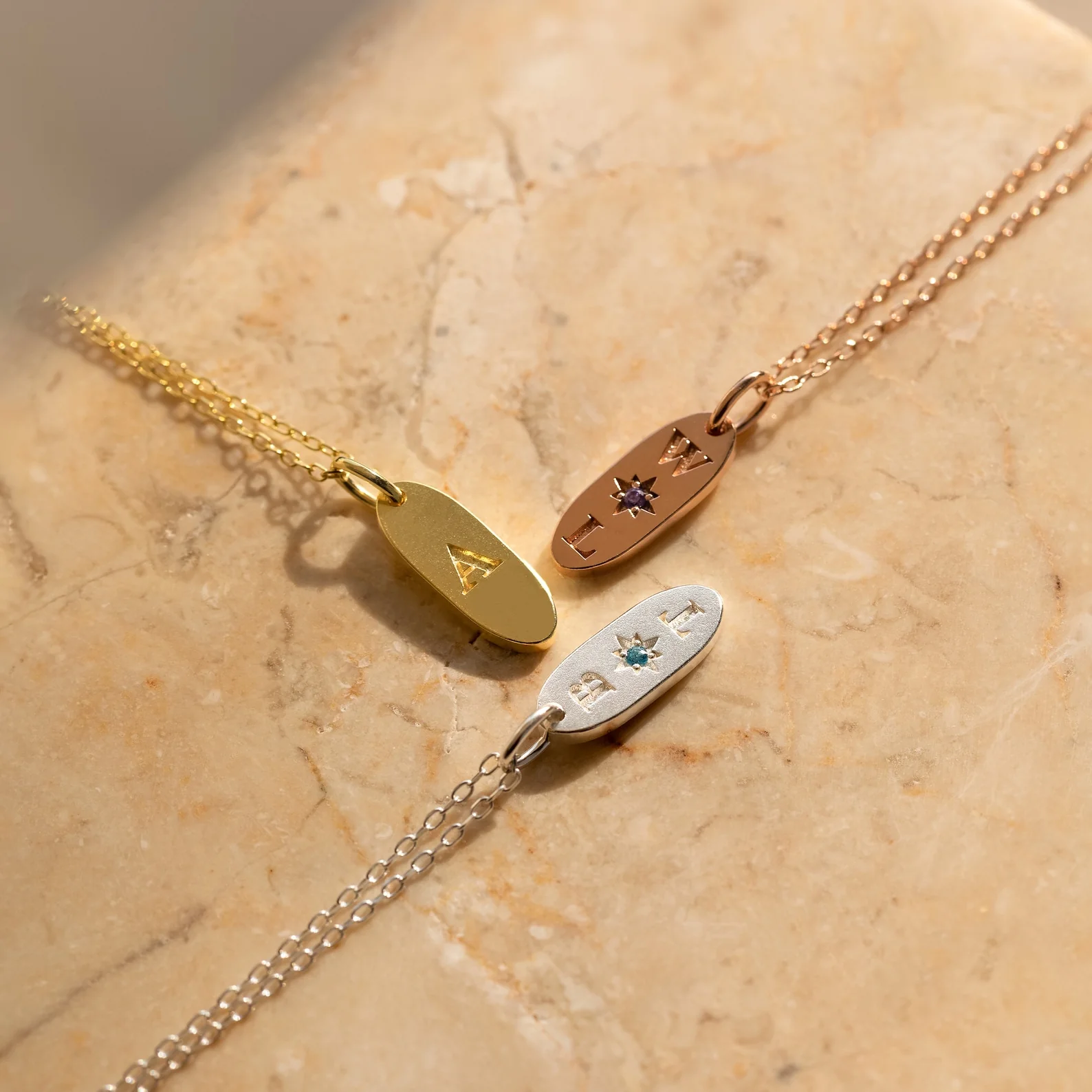 Newsletter Oval Tag Necklace - Image 3