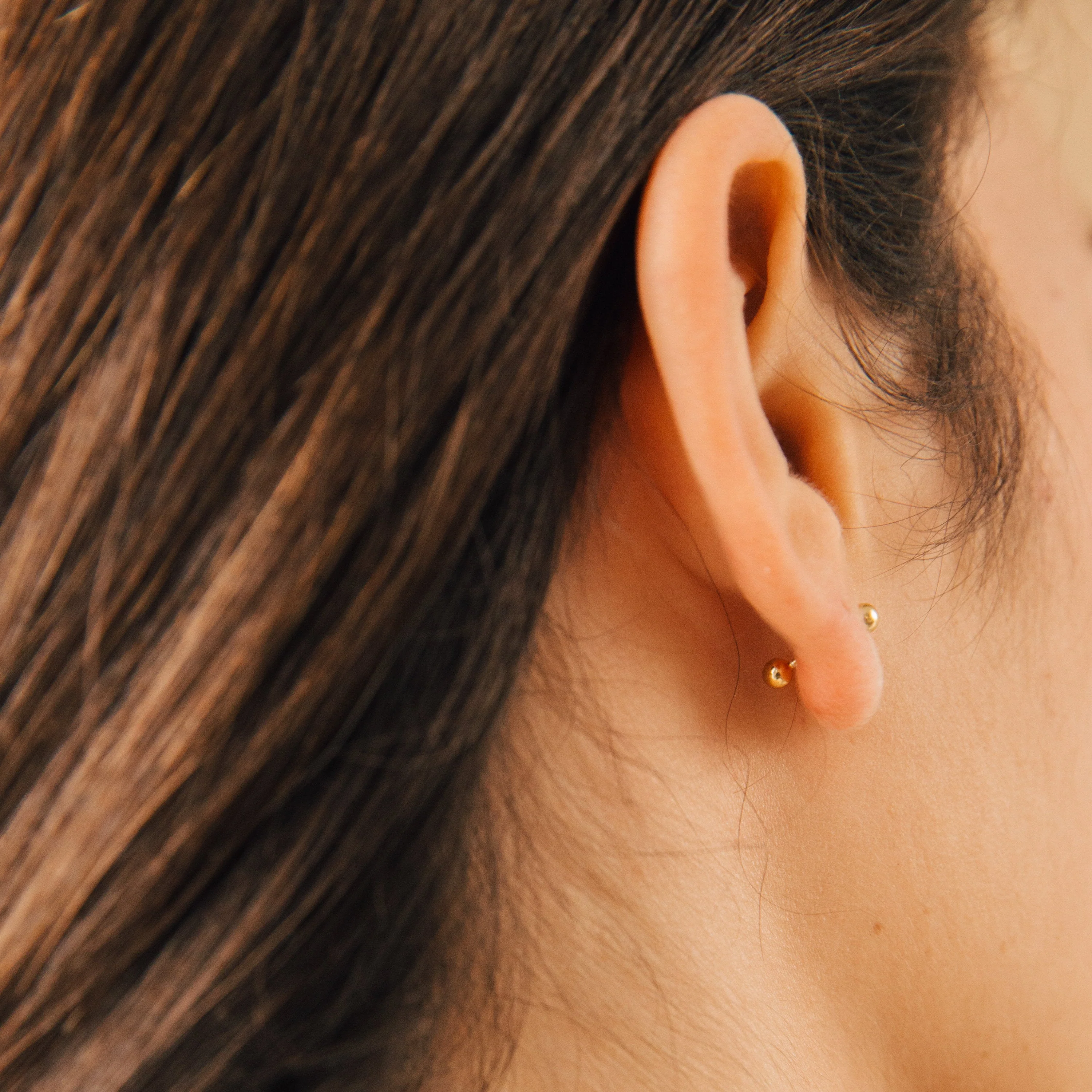 Nora Duo Studs in Silver - Image 4