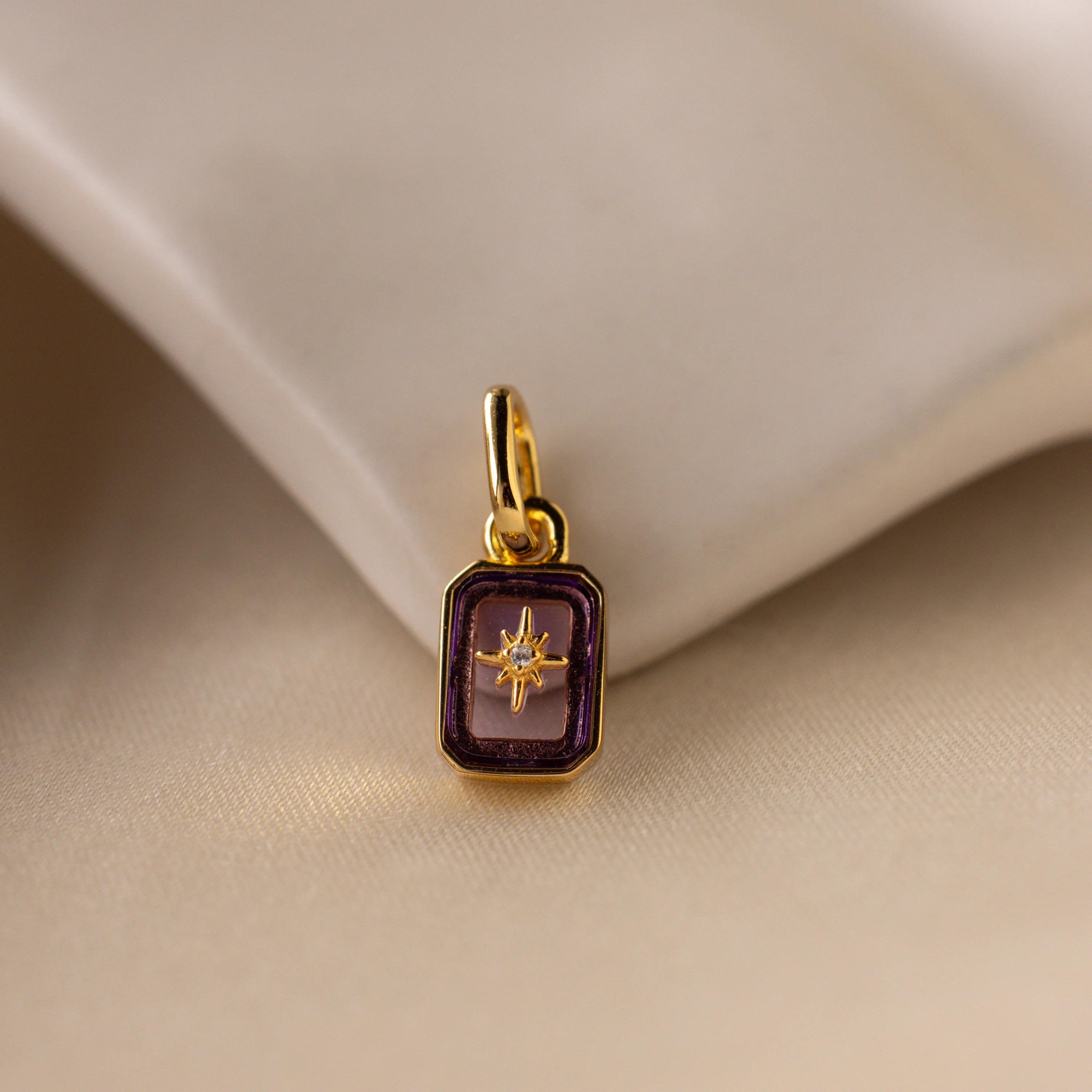 North Star Amethyst Charm