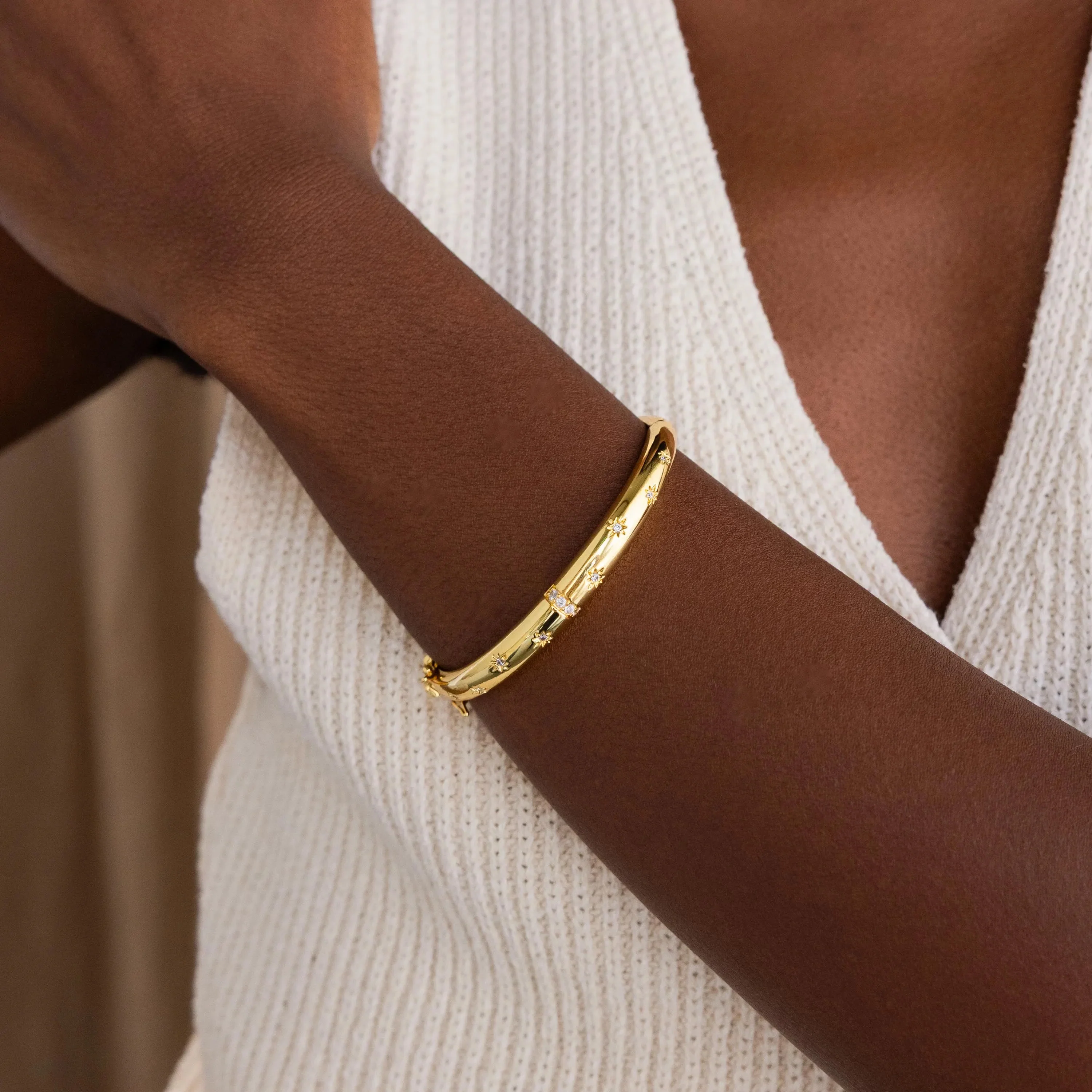 North Star Bangle Bracelet in 18K Gold - Image 2