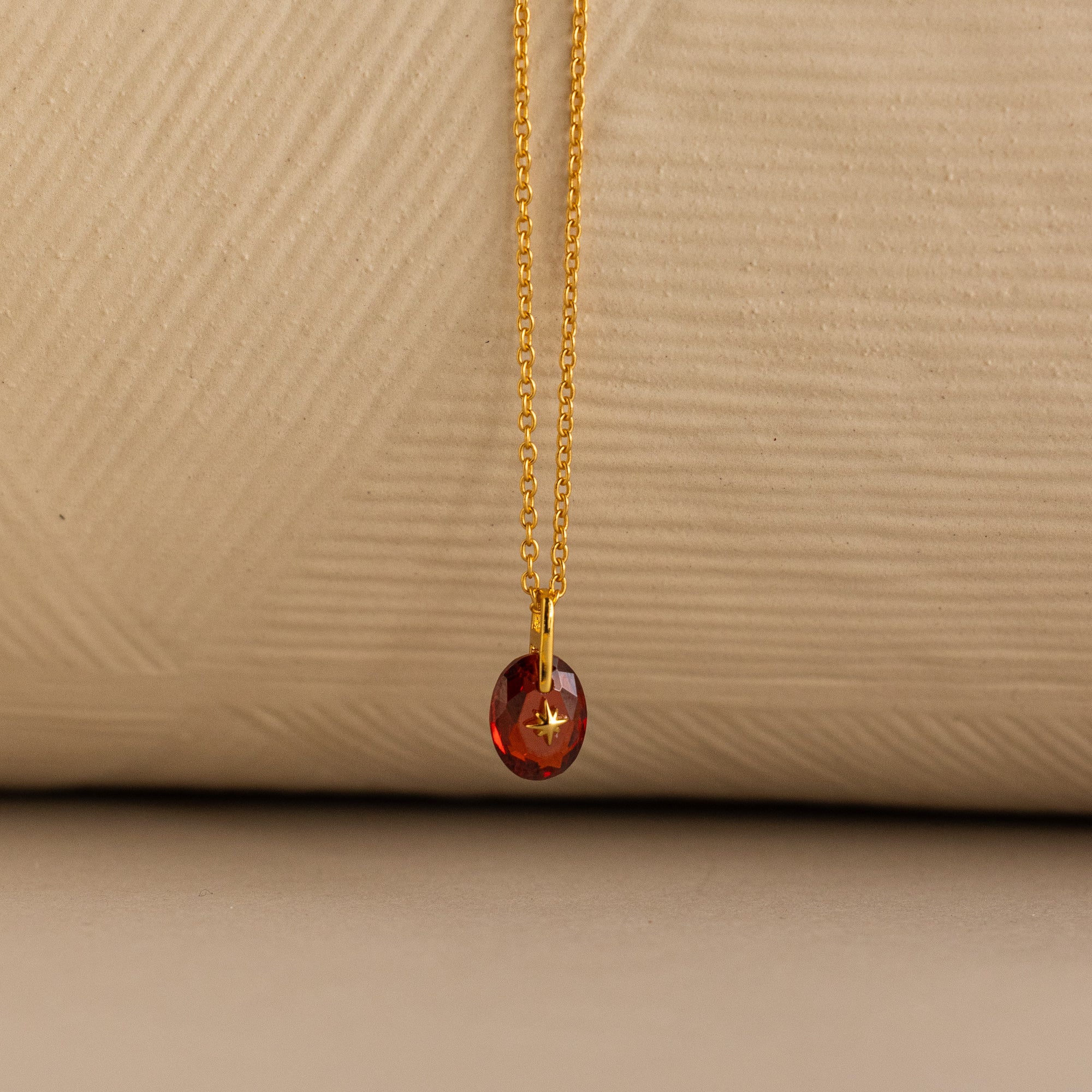 North Star Birthstone Signet Necklace - Image 16