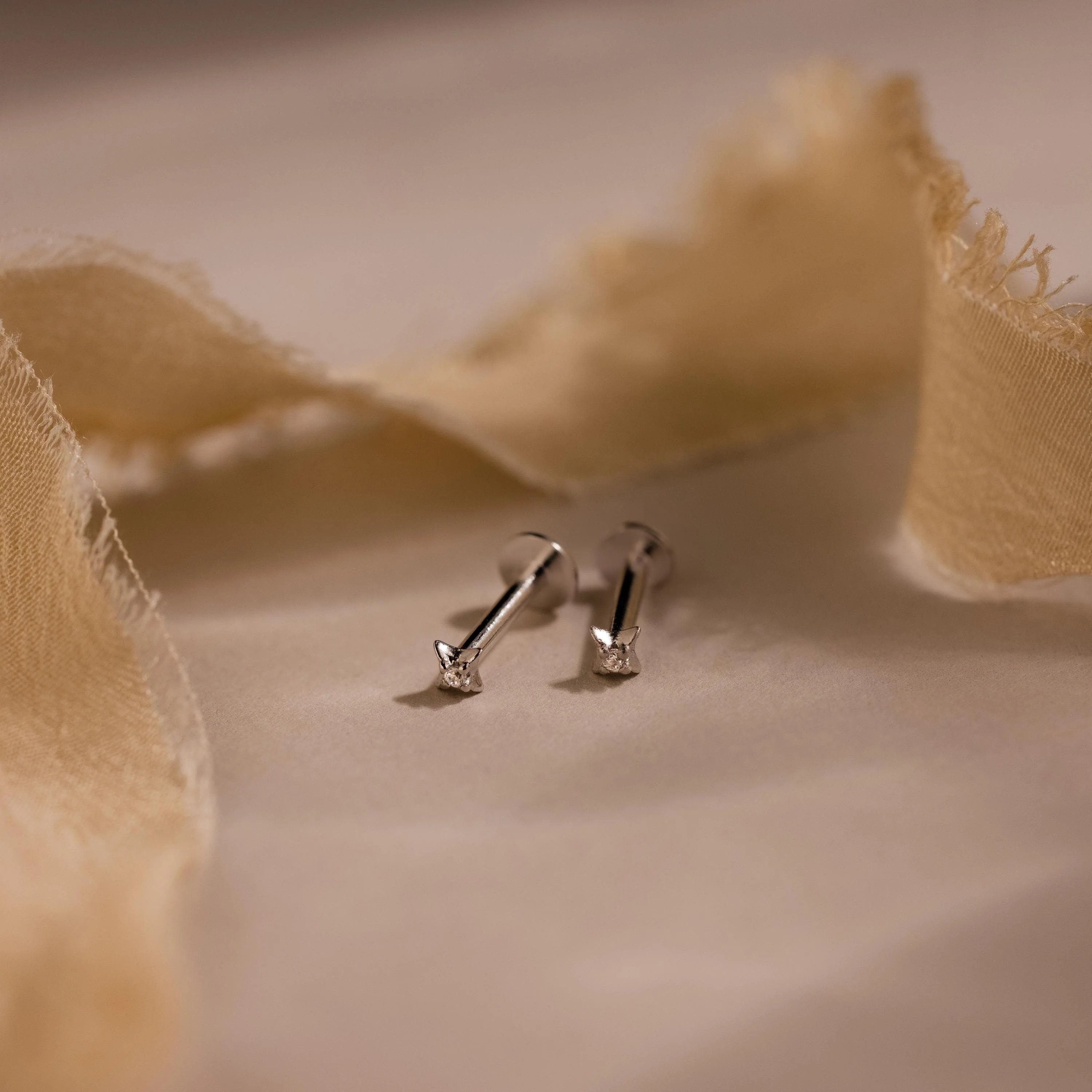 North Star Flatback Studs in Silver
