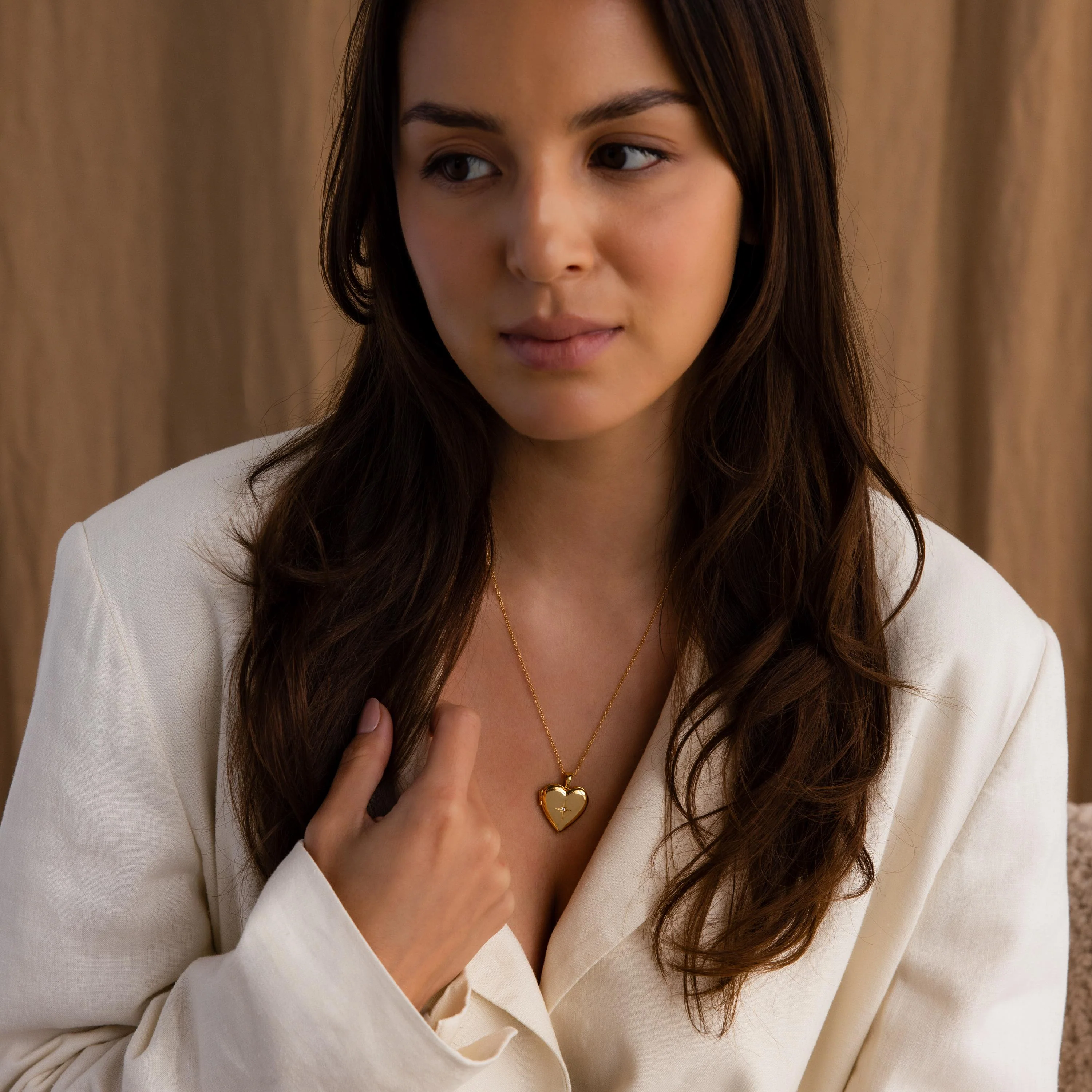 North Star Heart Locket Necklace - Image 7