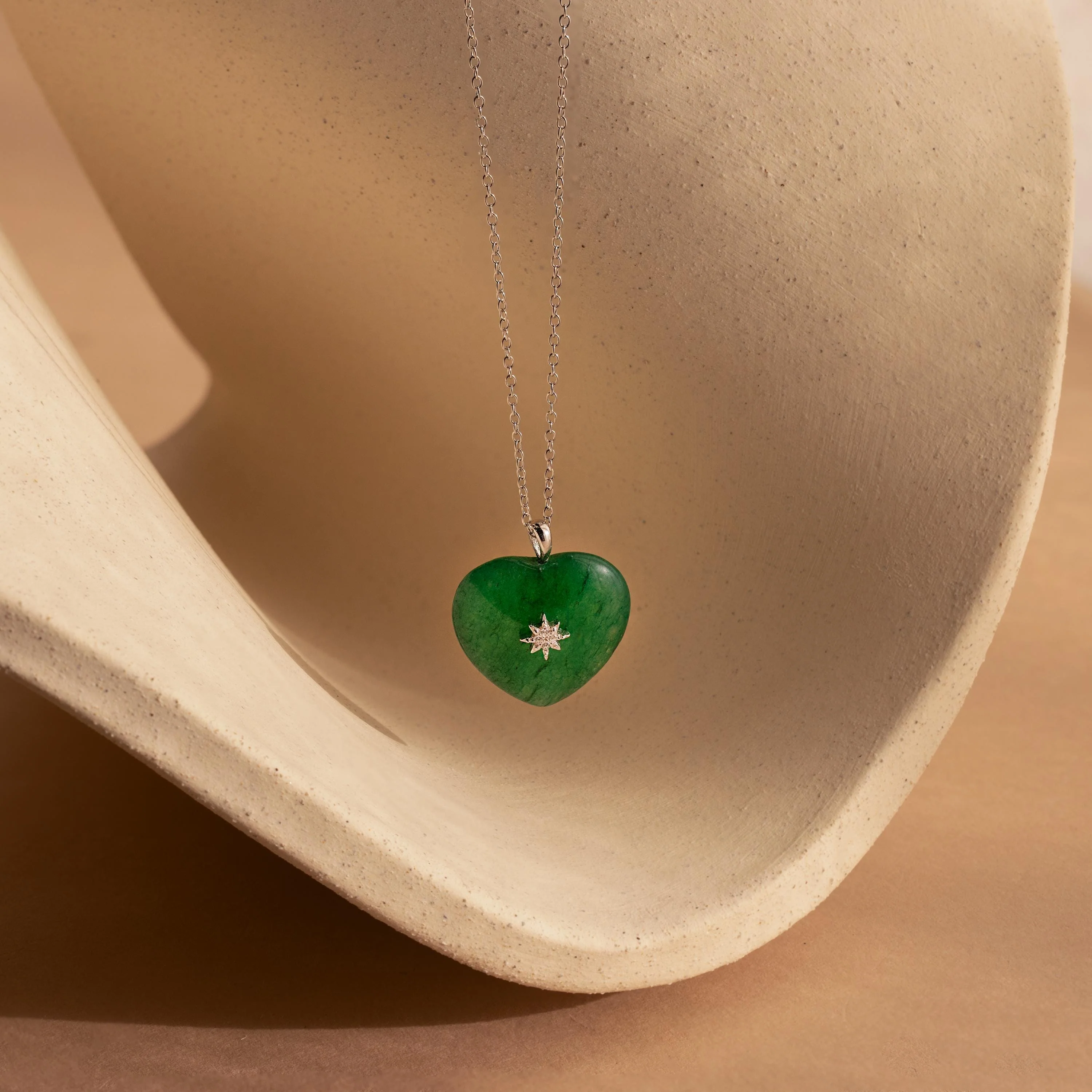 North Star Jade Heart Necklace - Image 5