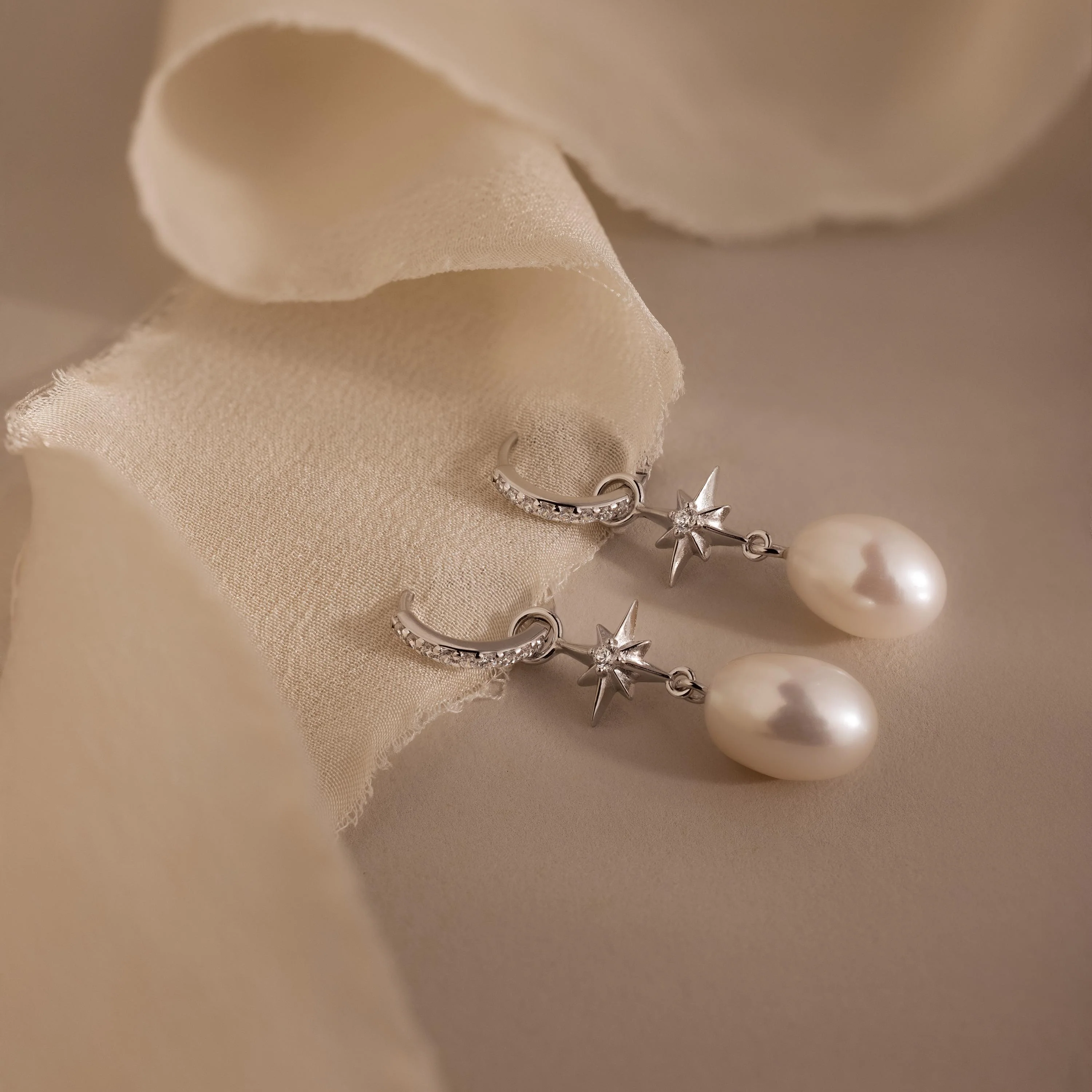 North Star Pearl Hoops - Image 6