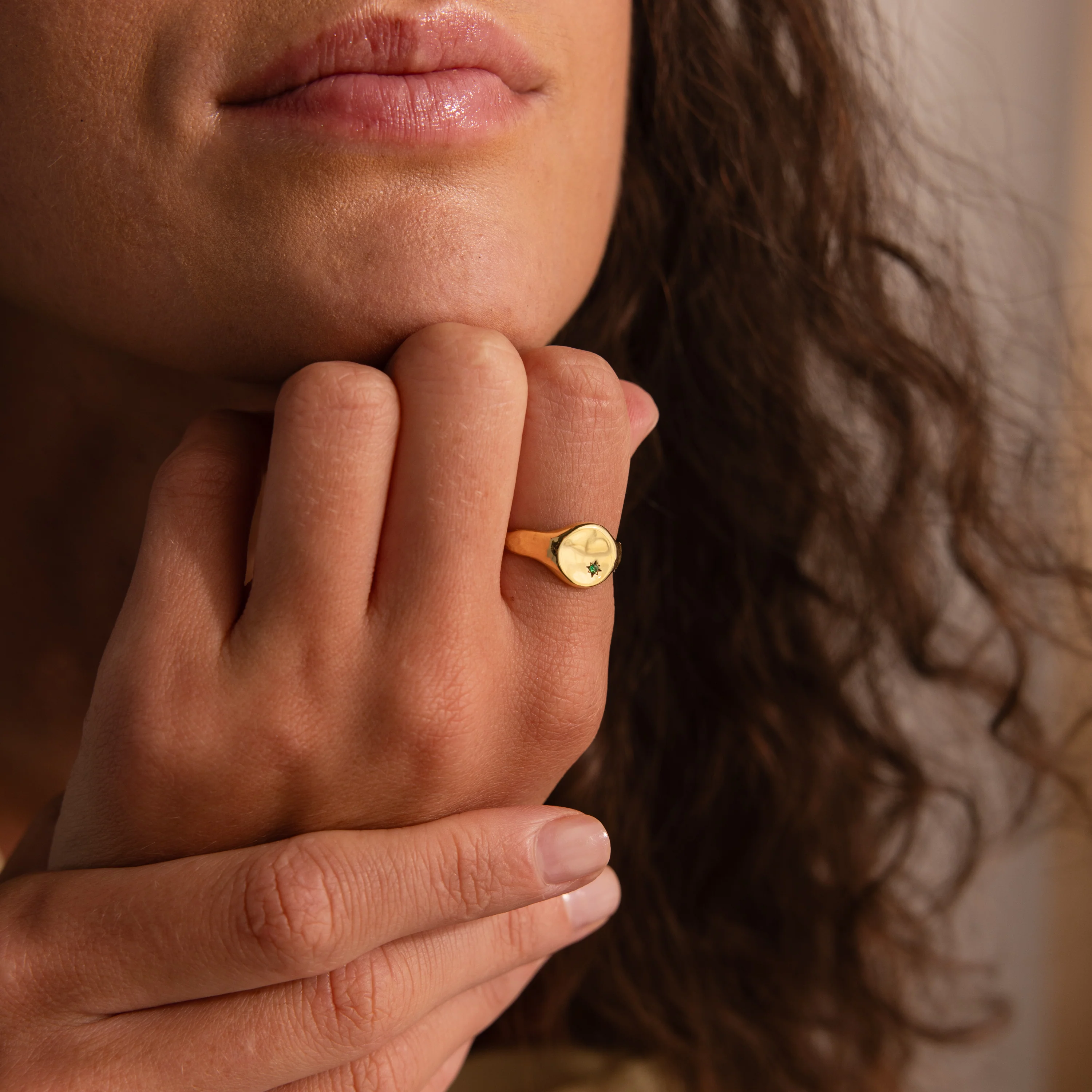 North Star Amethyst Signet Ring - Image 2